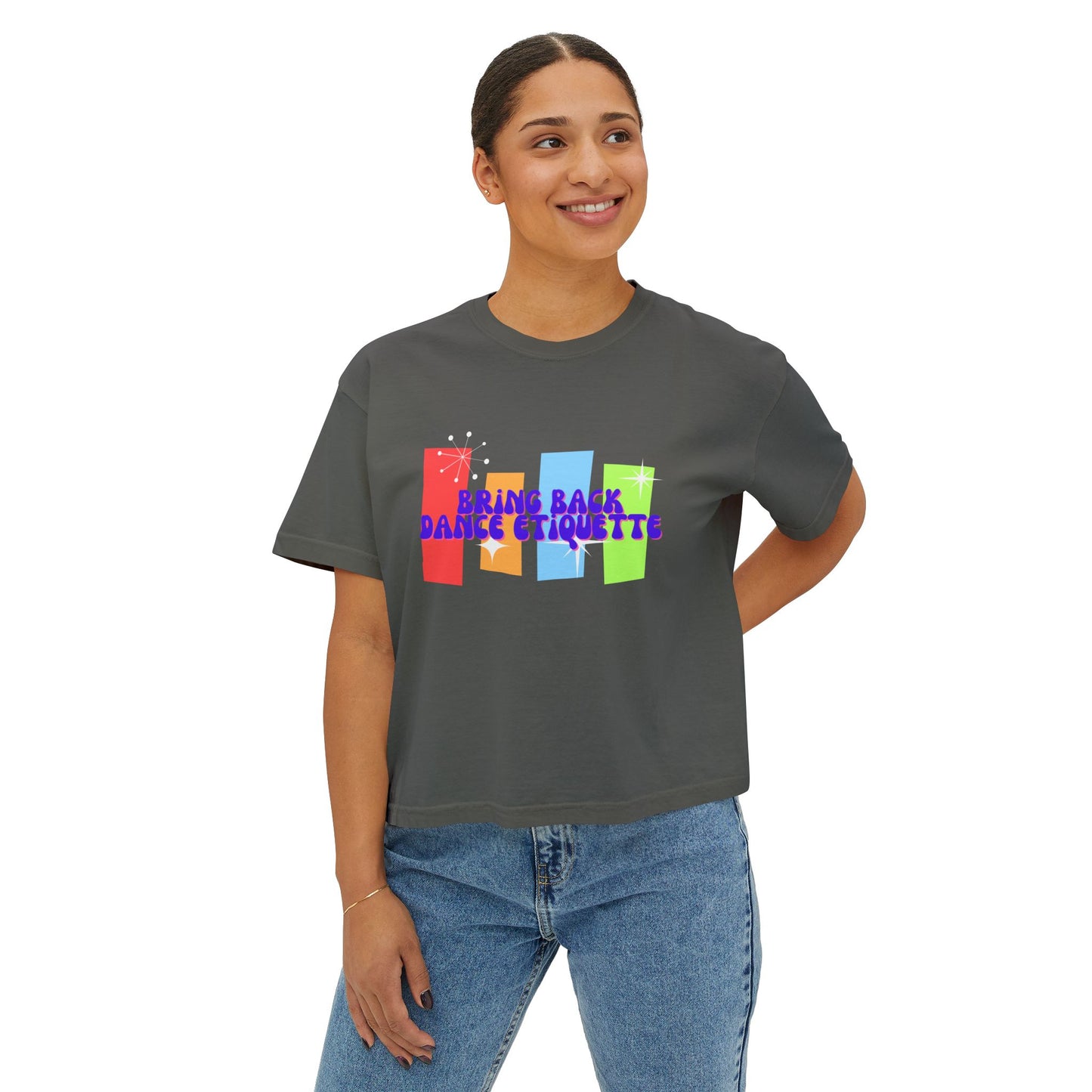 Retro Bring Back Dance Etiquette | Crop Tee