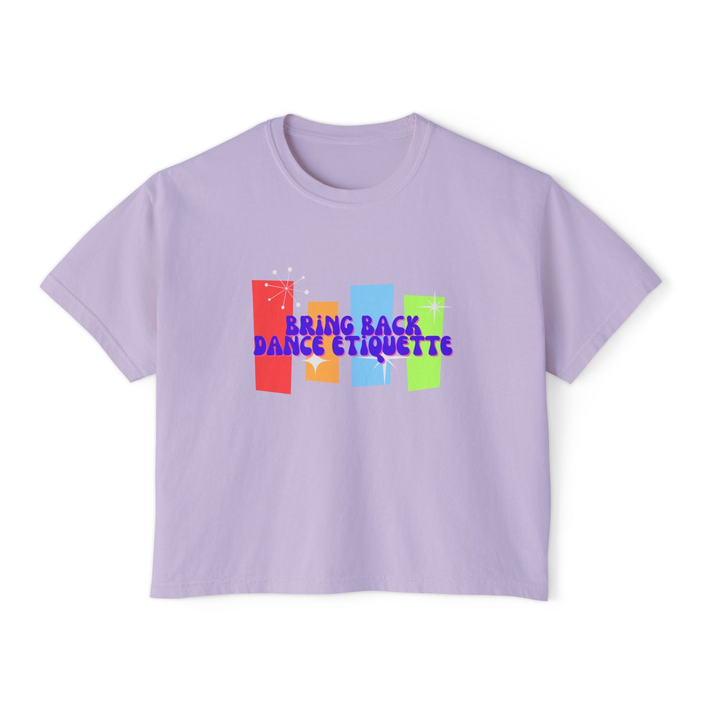 Retro Bring Back Dance Etiquette | Crop Tee