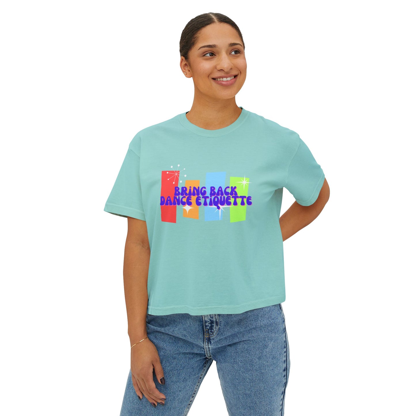 Retro Bring Back Dance Etiquette | Crop Tee