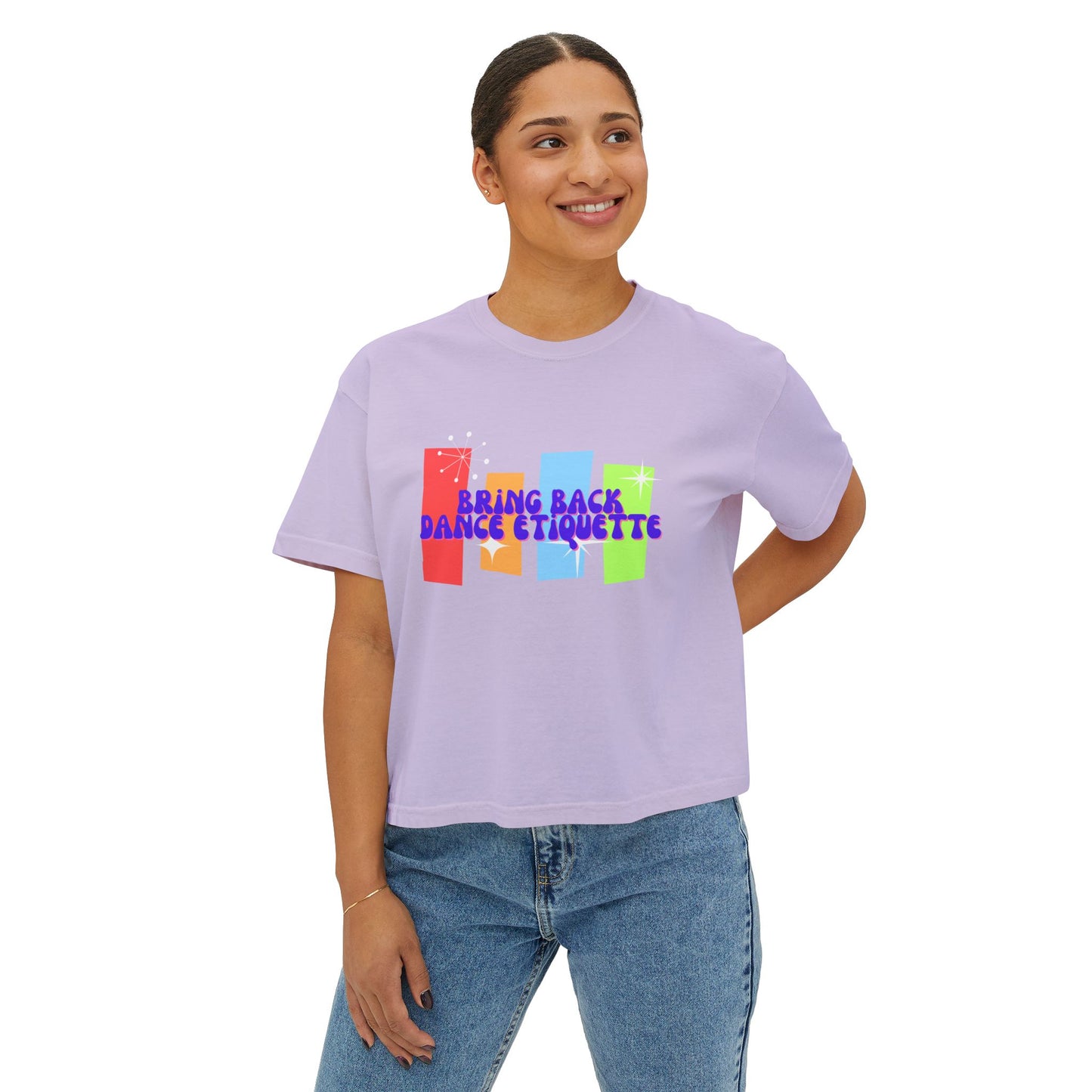 Retro Bring Back Dance Etiquette | Crop Tee