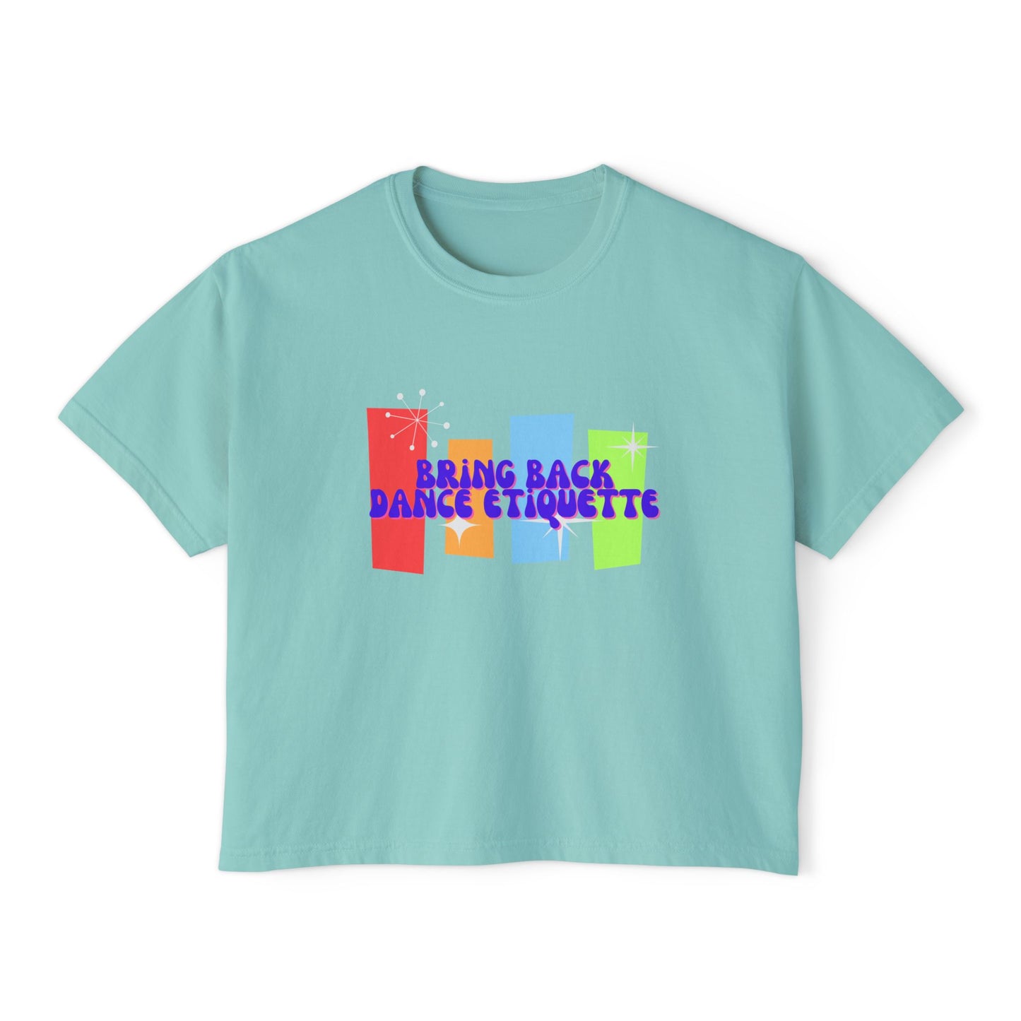 Retro Bring Back Dance Etiquette | Crop Tee