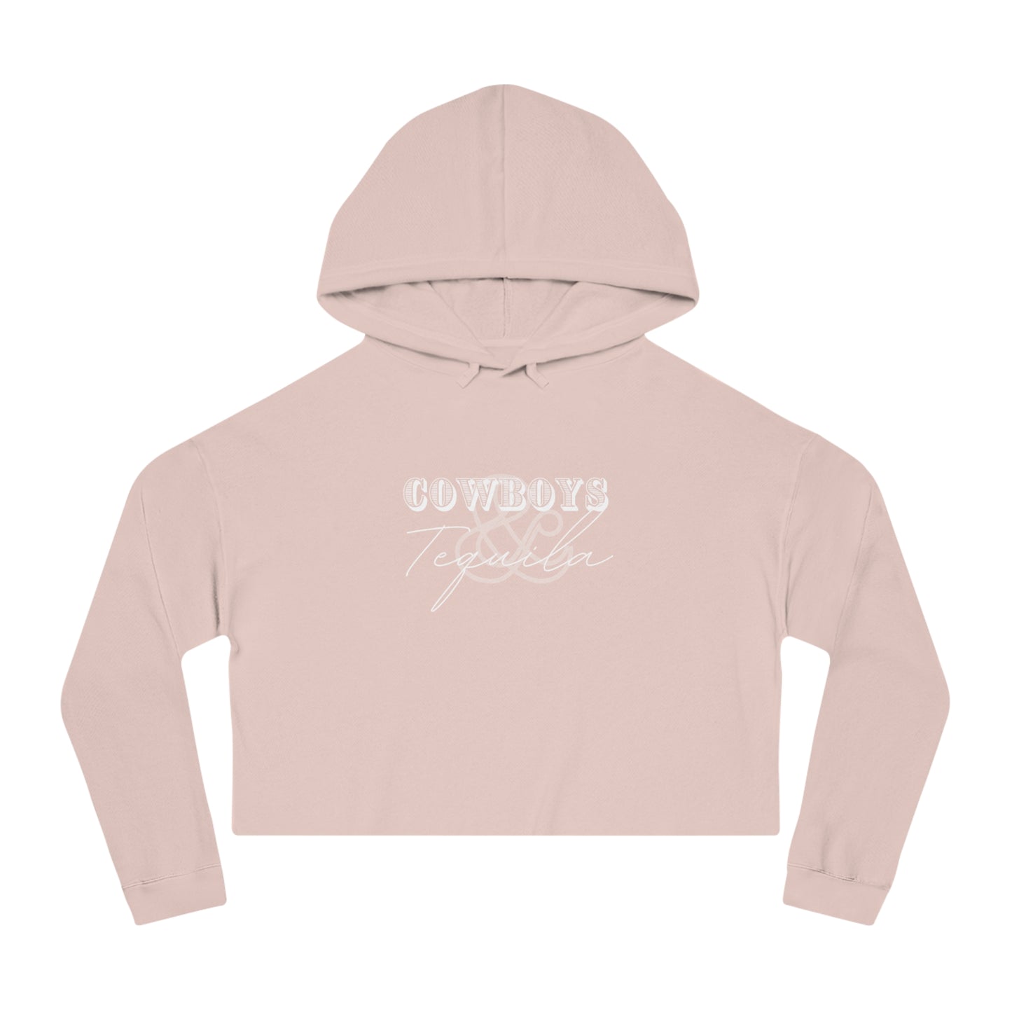 Cowboys + Tequila | Cropped Hooded Sweatshirt