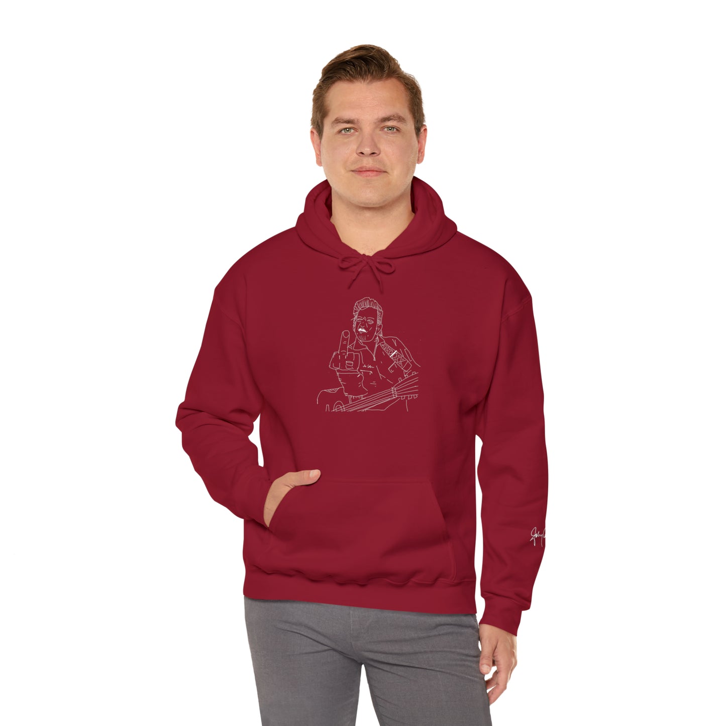 Cash Classic w Signature Sleeve Hooded Sweatshirt