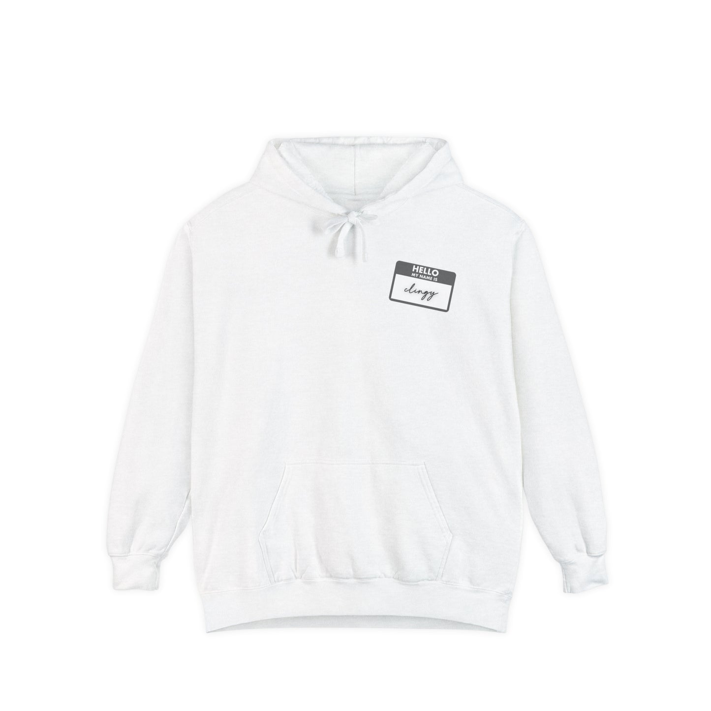 Clingy Name Tag | Comfort Hoodie