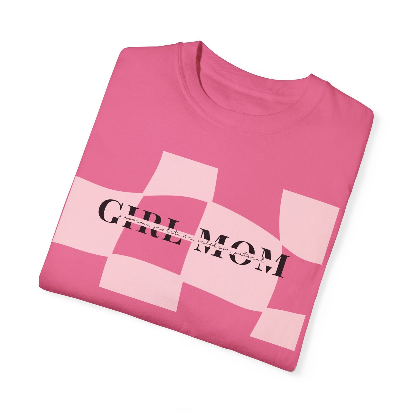 Girl Mom | Checker Comfort Tee