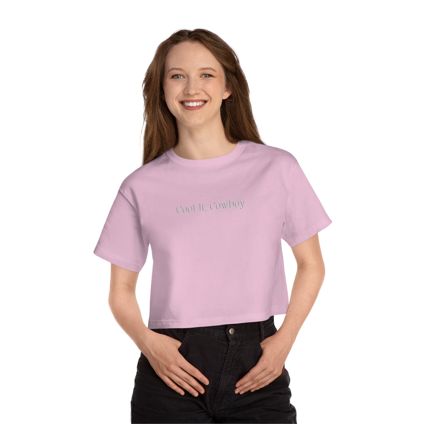 Cool It, Cowboy | Champion Cropped T-Shirt