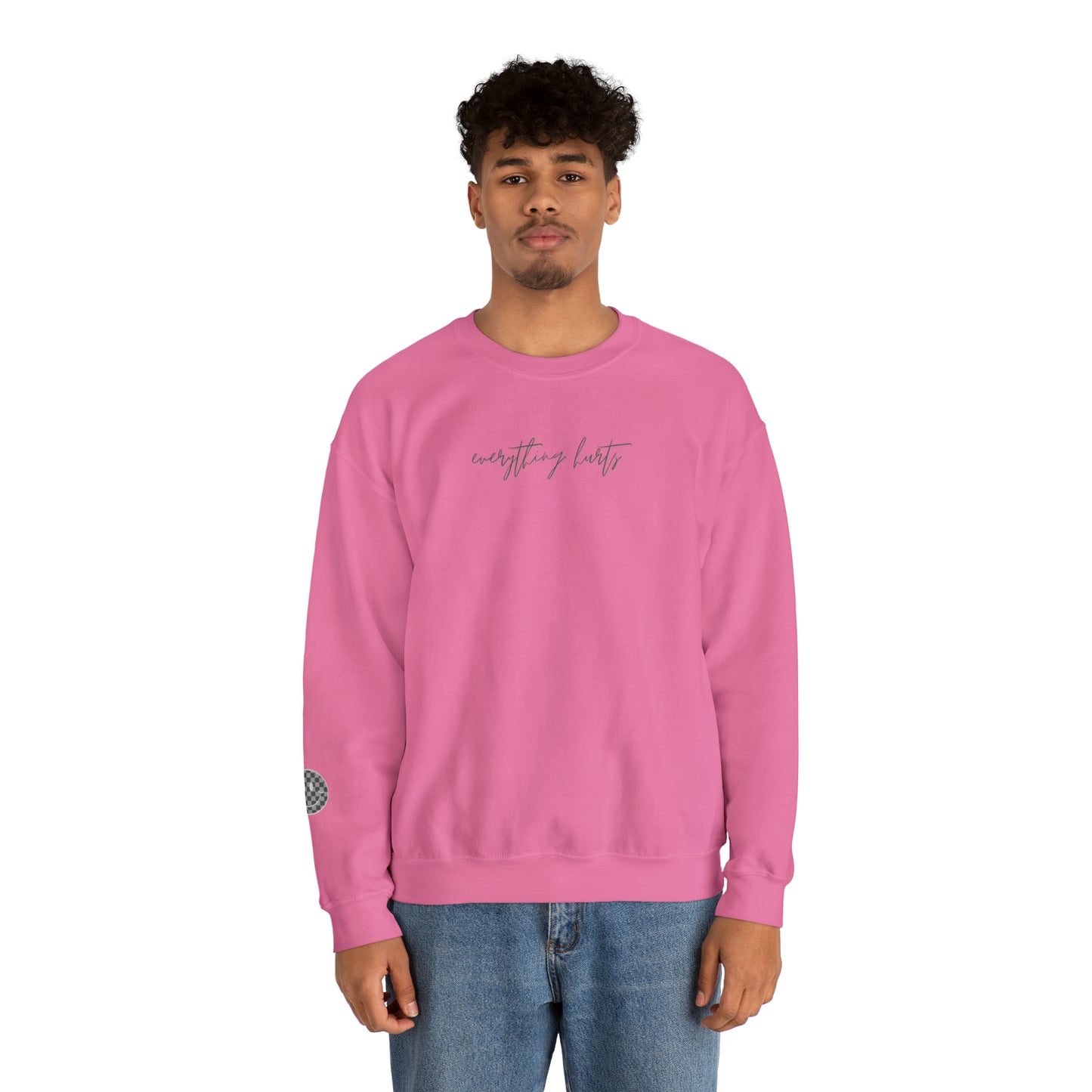 Everything Hurts Smiley | Crewneck Sweatshirt