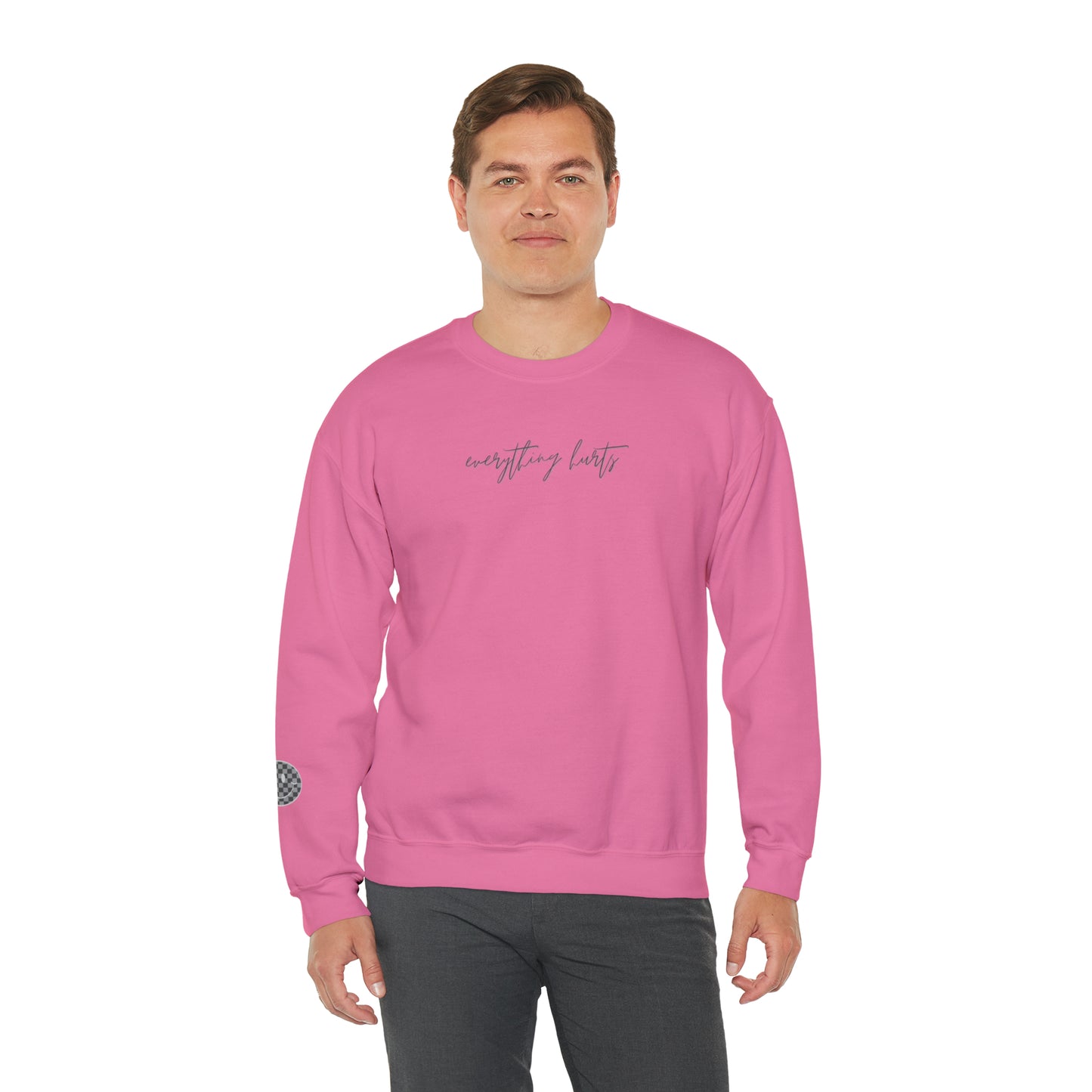 Everything Hurts Smiley | Crewneck Sweatshirt