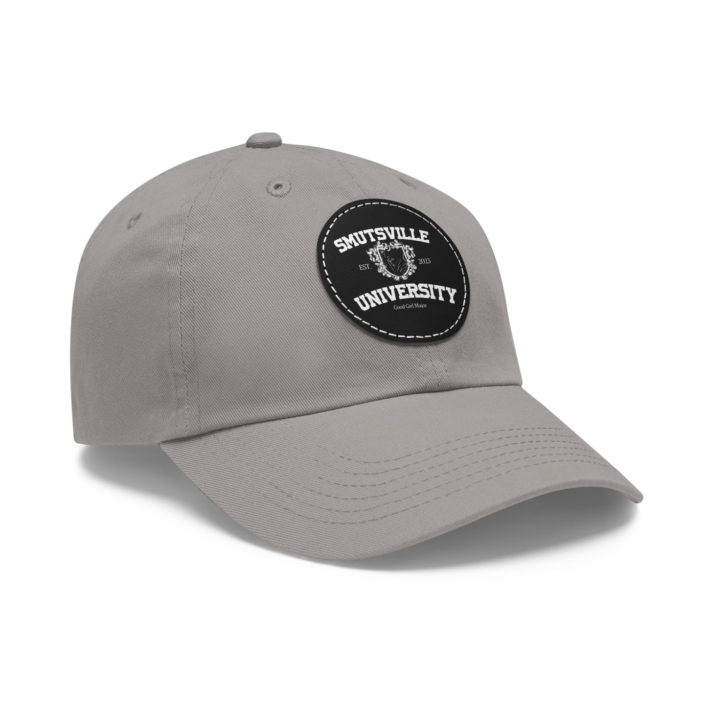 Smutsville Uni | Dad Hat with Leather Patch (Round)