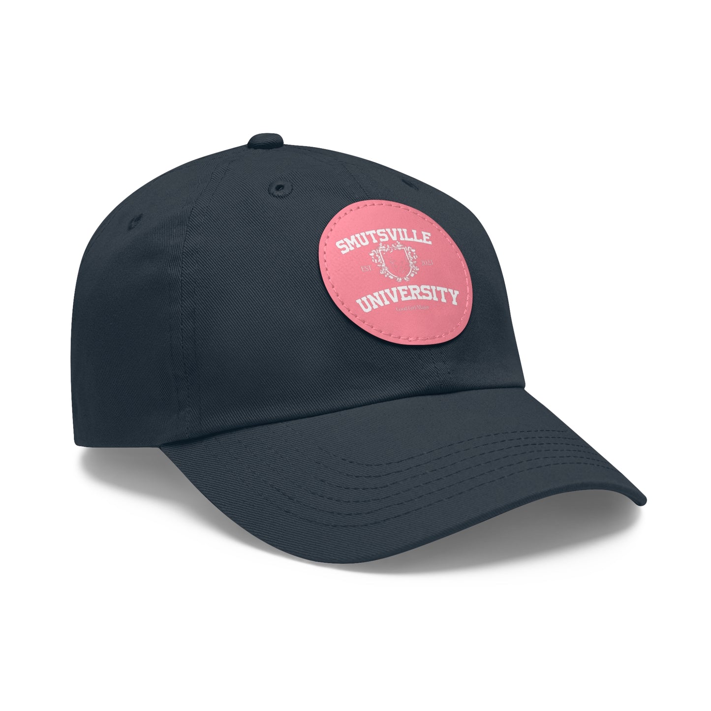 Smutsville Uni | Dad Hat with Leather Patch (Round)