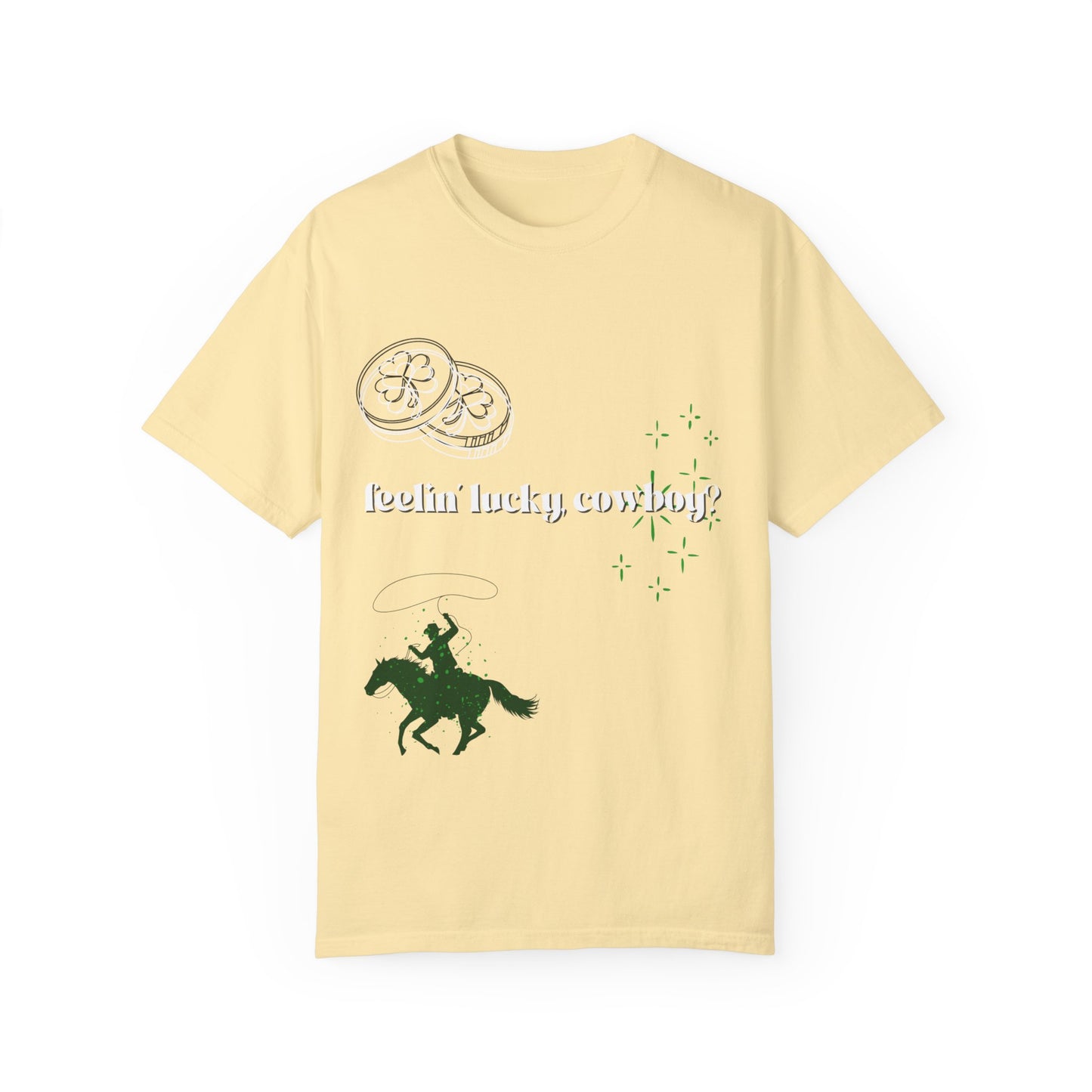 Lucky Cowboy Graphic | Comfort T-shirt