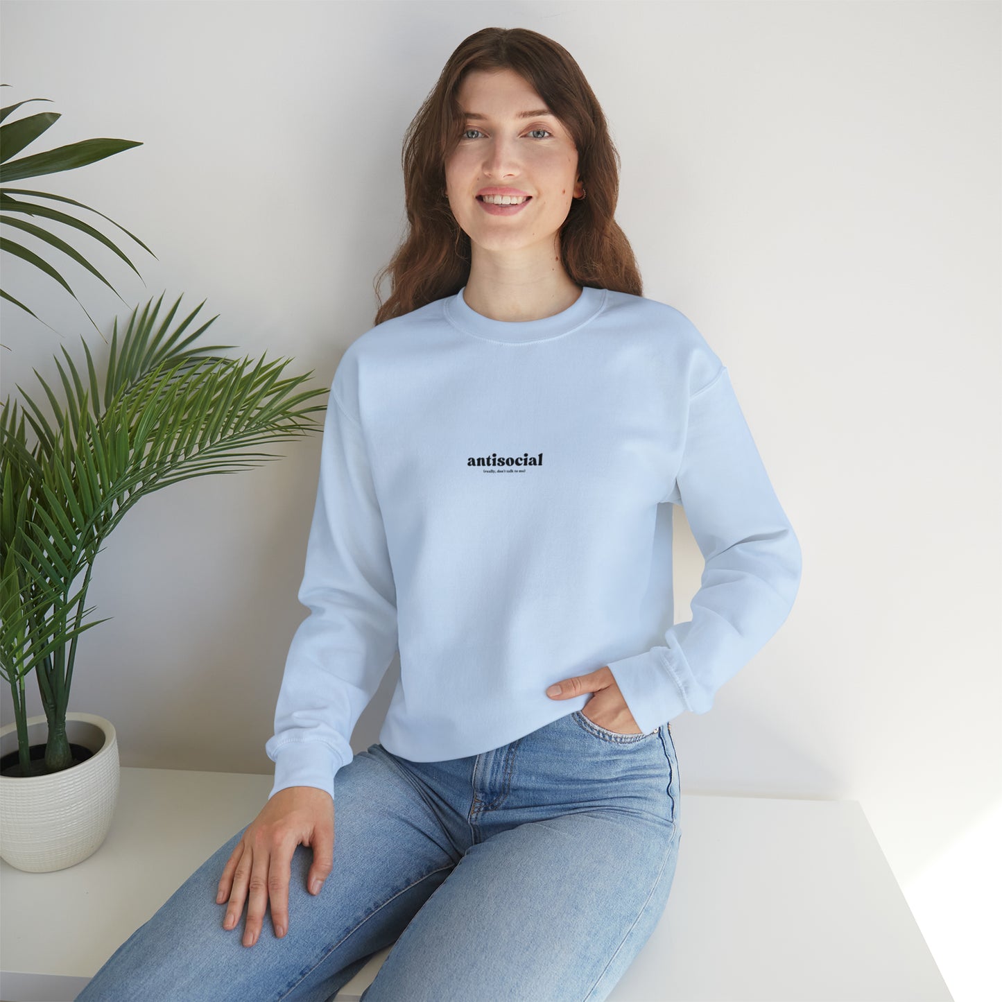 Antisocial Unisex Heavy Blend™ Crewneck Sweatshirt