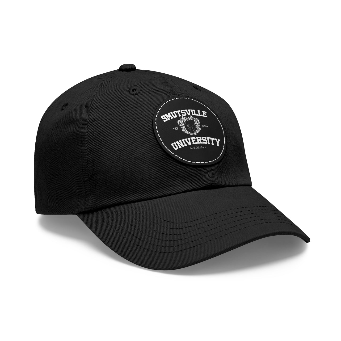 Smutsville Uni | Dad Hat with Leather Patch (Round)