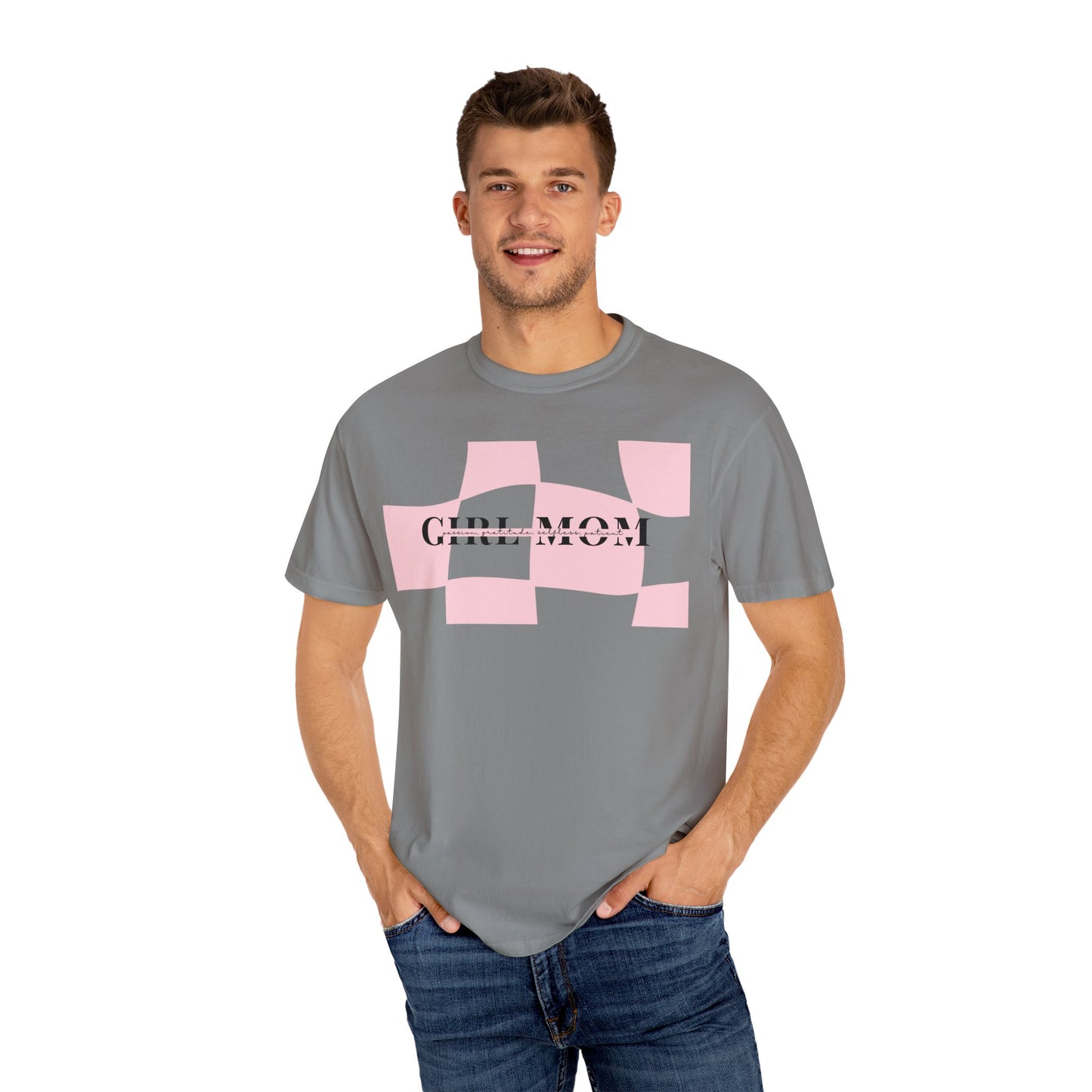 Girl Mom | Checker Comfort Tee