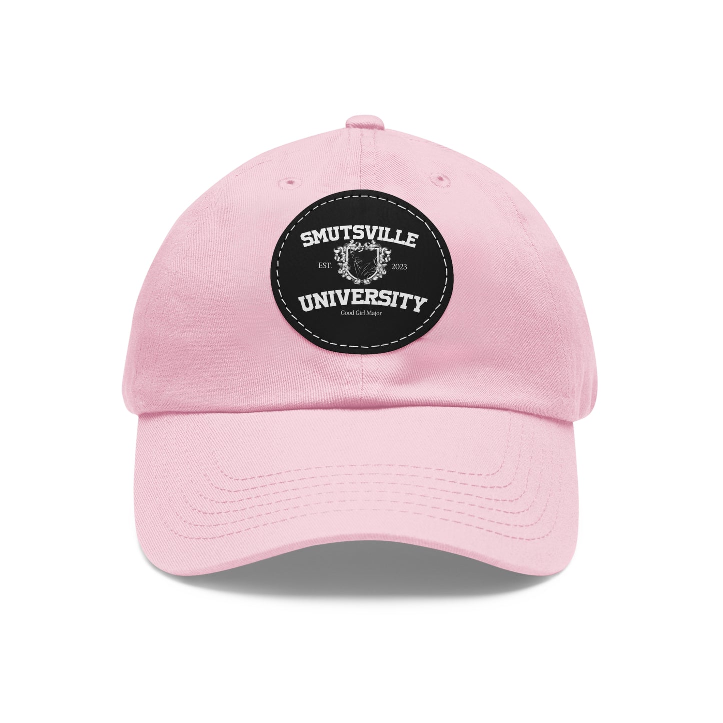 Smutsville Uni | Dad Hat with Leather Patch (Round)