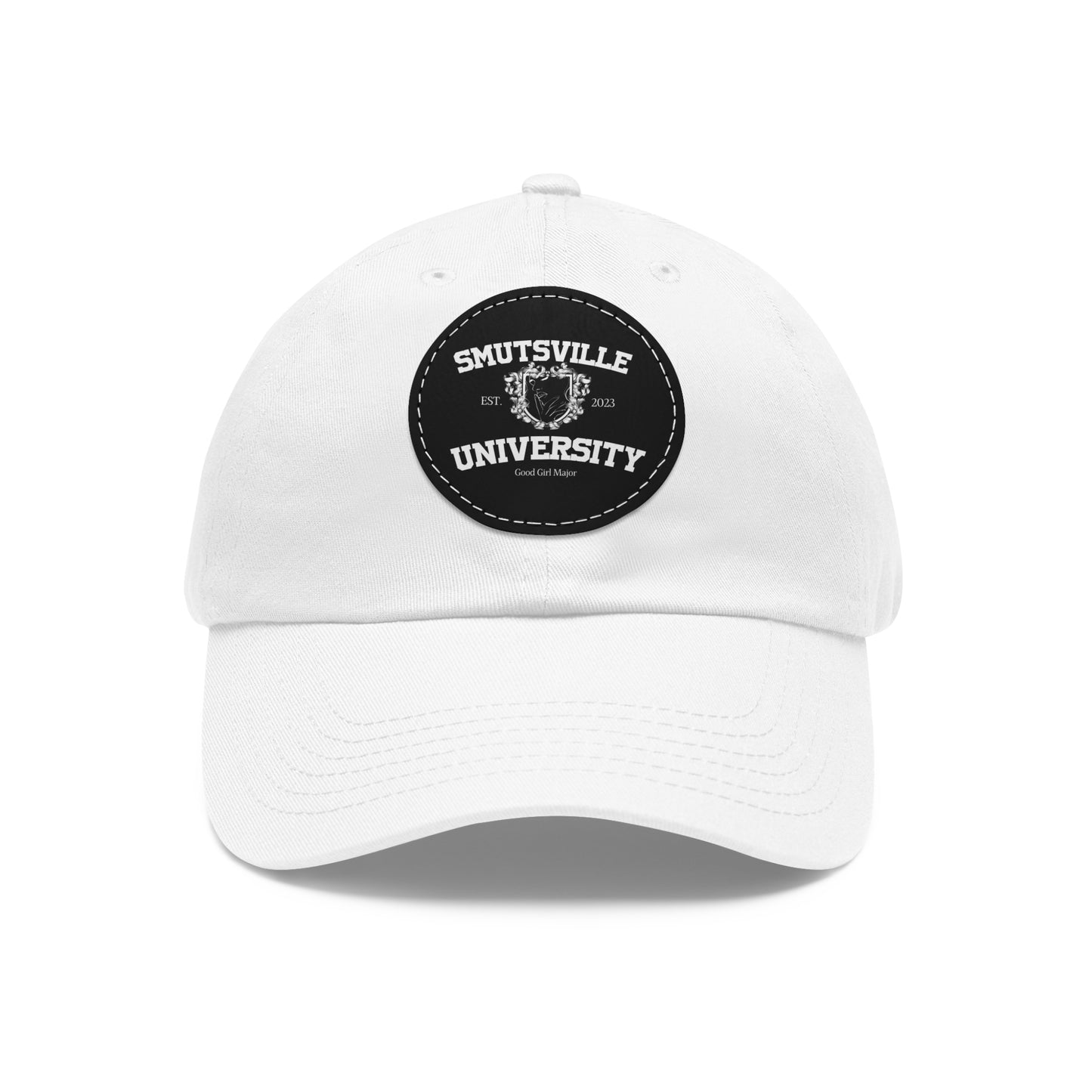 Smutsville Uni | Dad Hat with Leather Patch (Round)