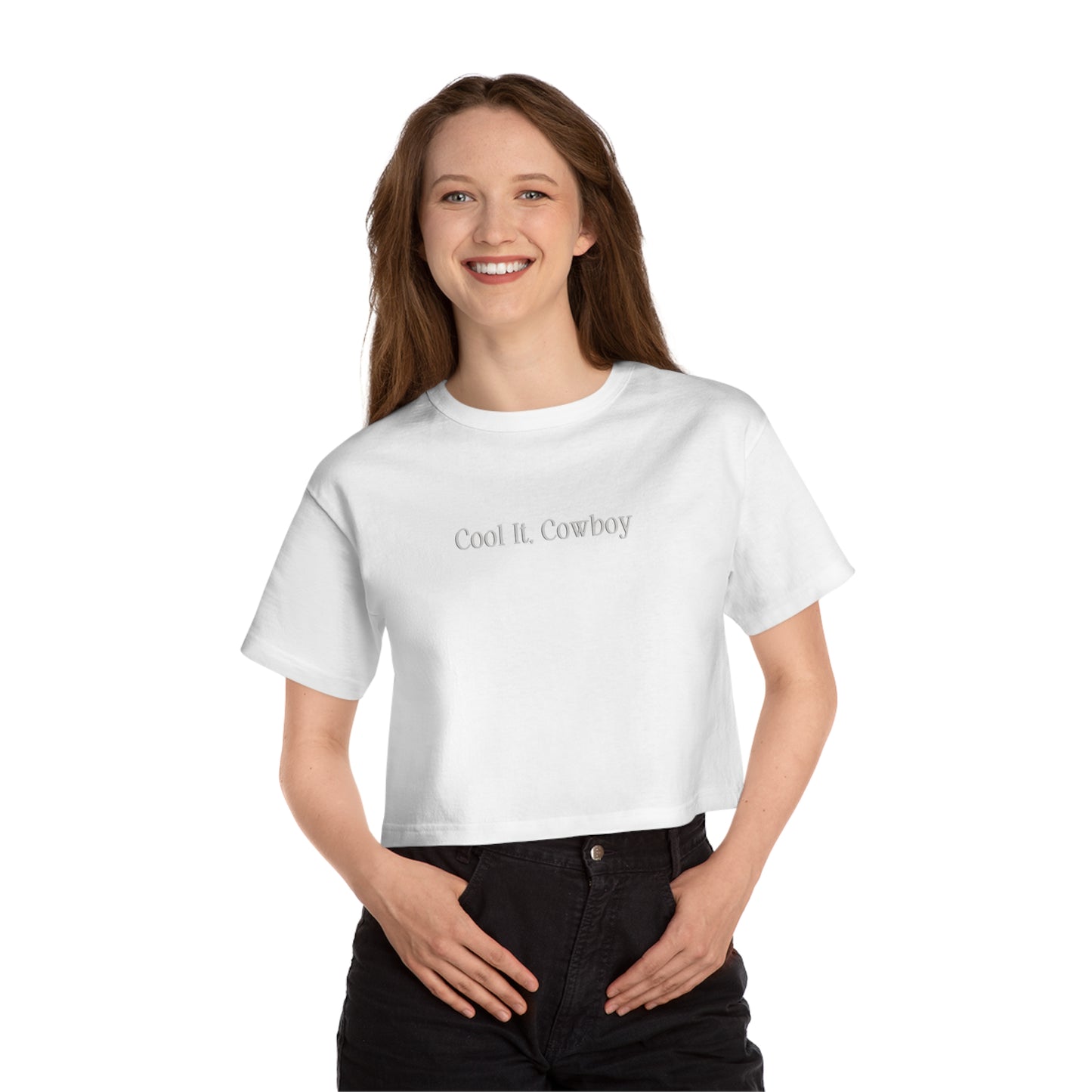 Cool It, Cowboy | Champion Cropped T-Shirt