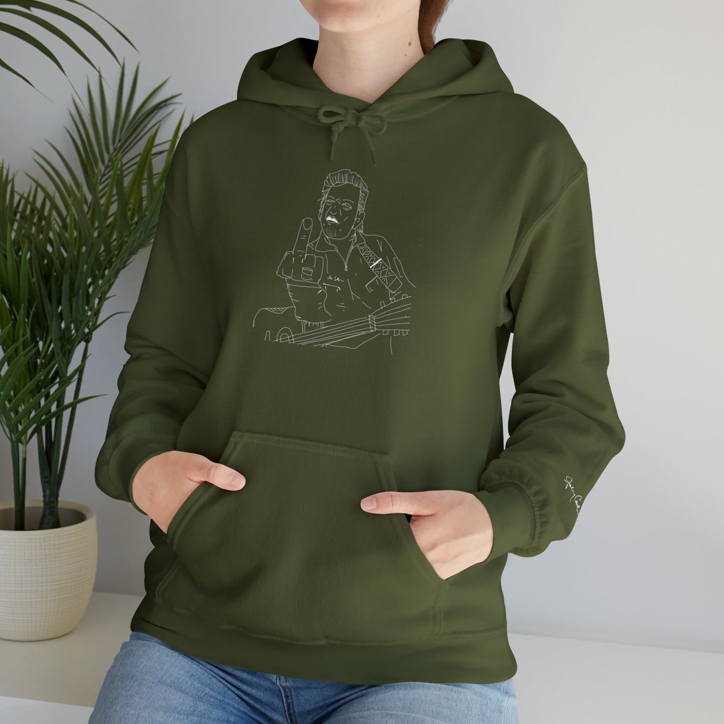 Cash Classic w Signature Sleeve Hooded Sweatshirt