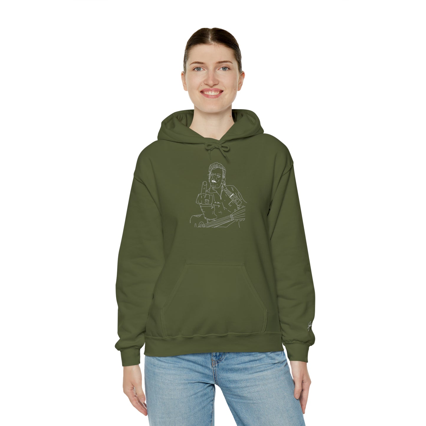 Cash Classic w Signature Sleeve Hooded Sweatshirt