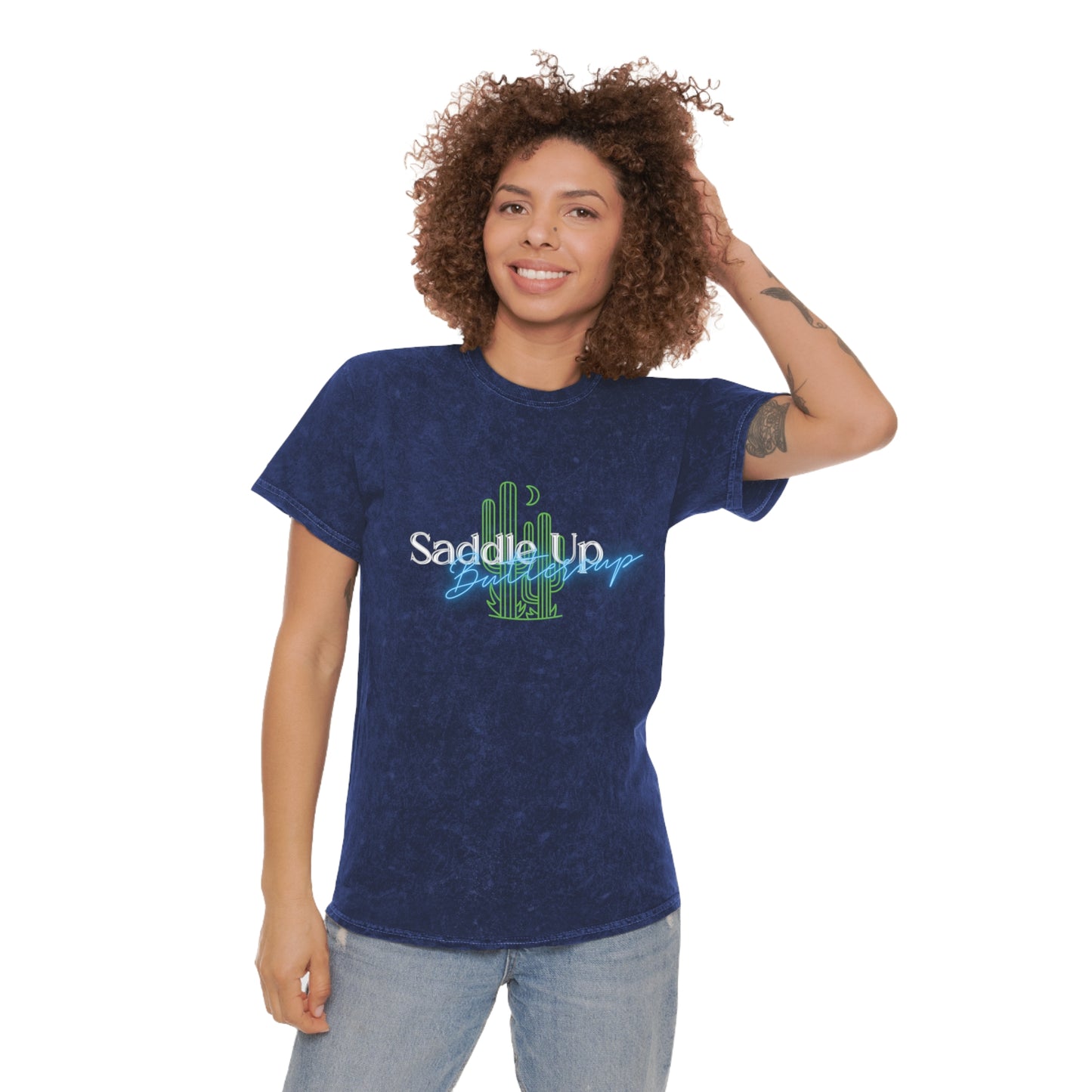 SADDLE UP ButterCup | Mineral Wash T-Shirt