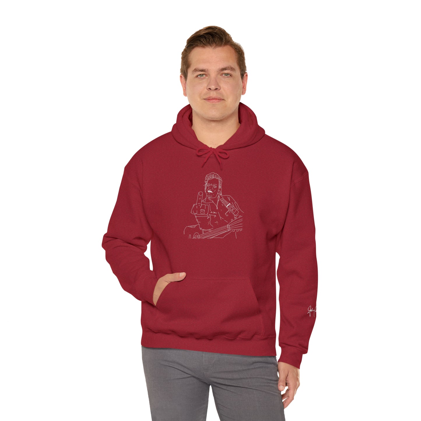 Cash Classic w Signature Sleeve Hooded Sweatshirt