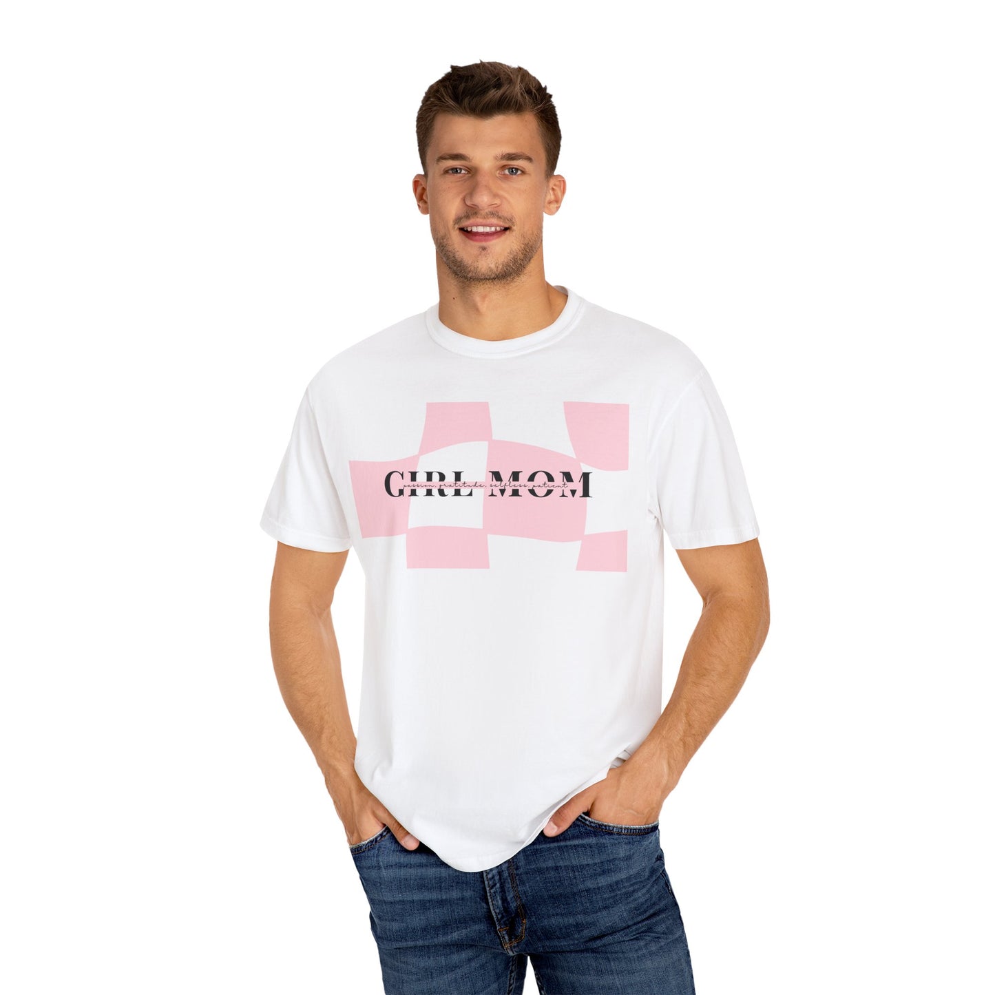 Girl Mom | Checker Comfort Tee