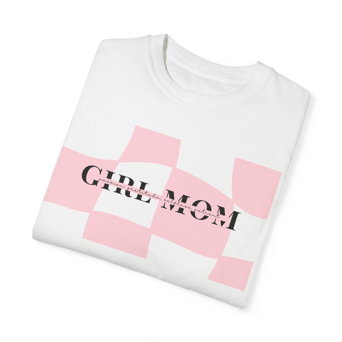 Girl Mom | Checker Comfort Tee