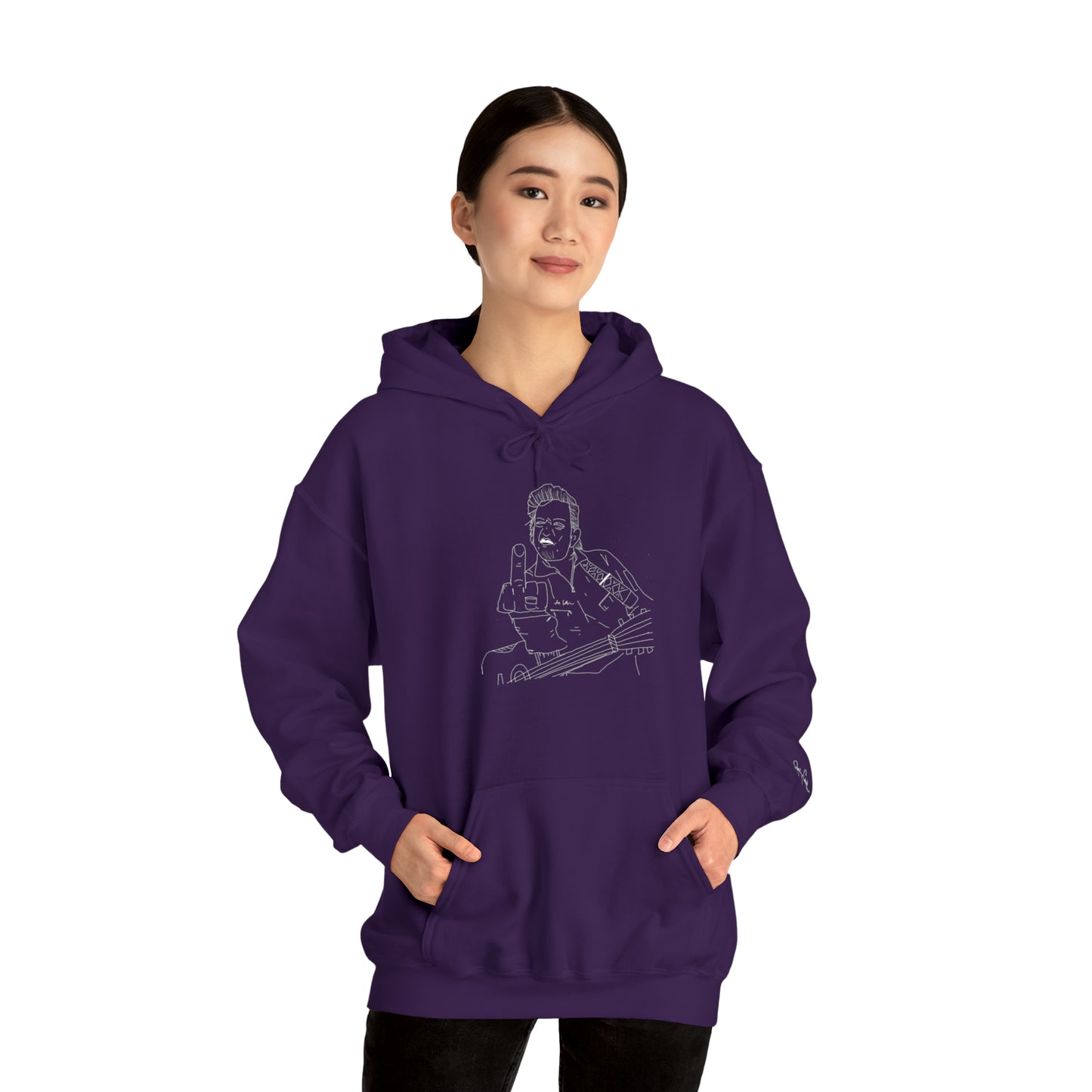 Cash Classic w Signature Sleeve Hooded Sweatshirt