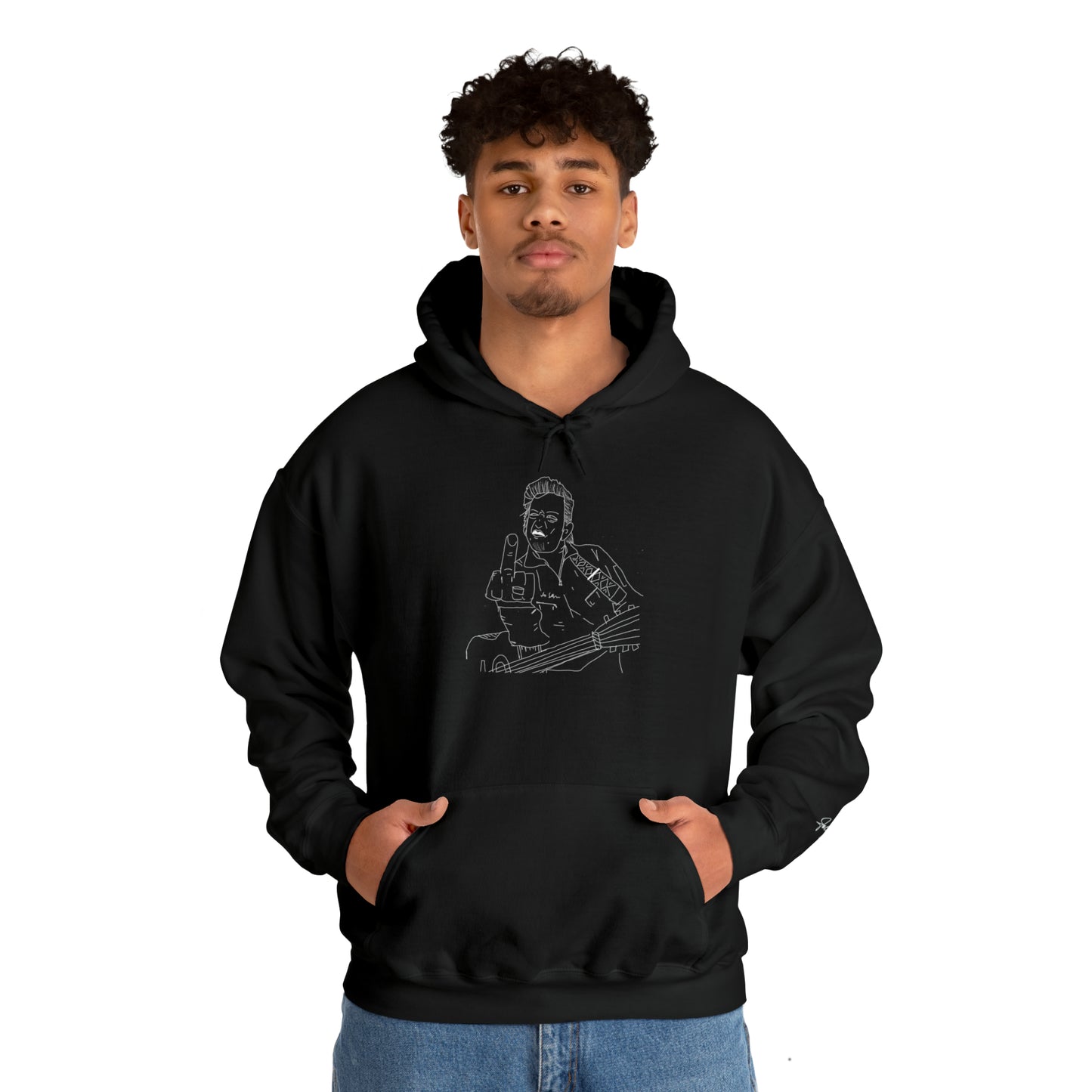 Cash Classic w Signature Sleeve Hooded Sweatshirt