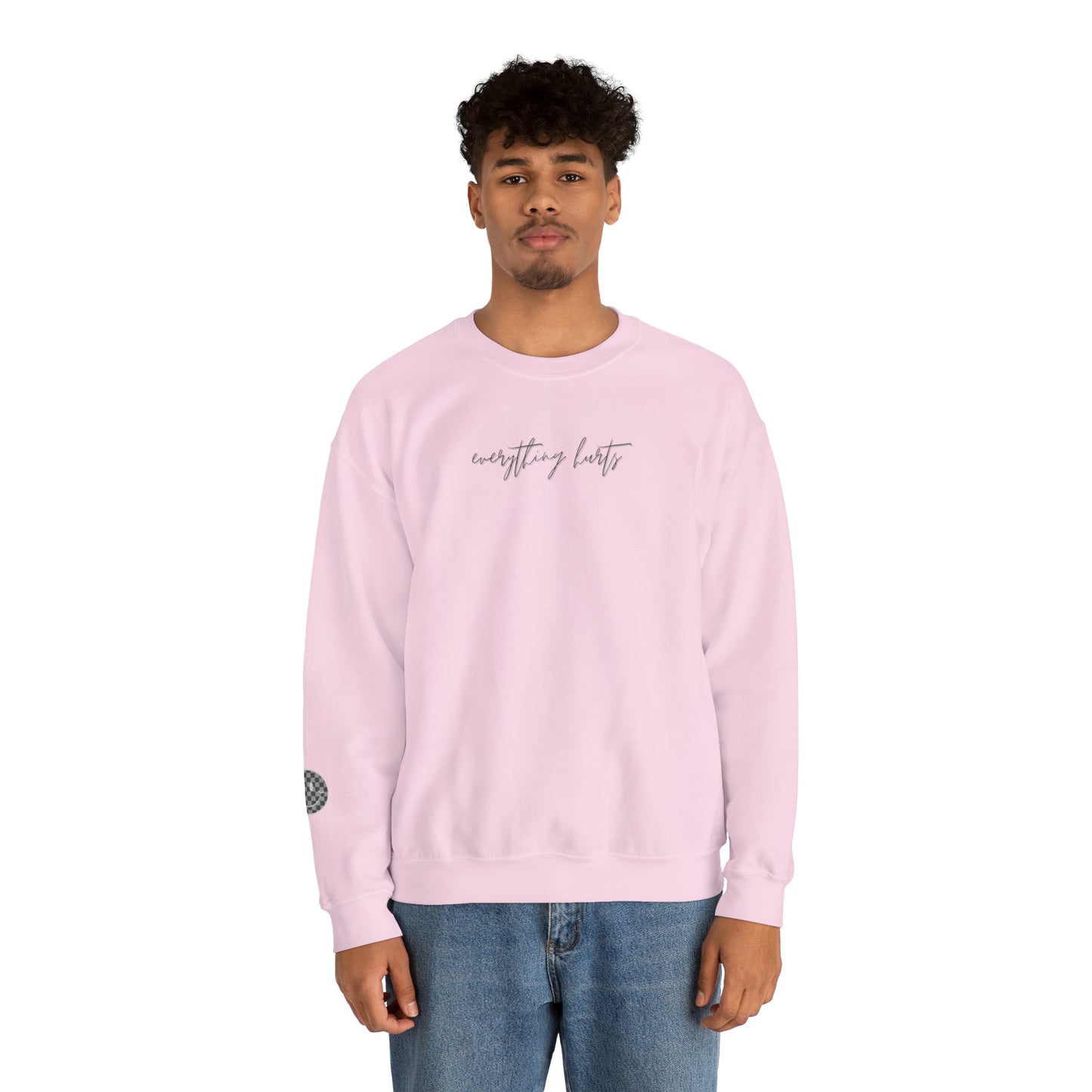 Everything Hurts Smiley | Crewneck Sweatshirt