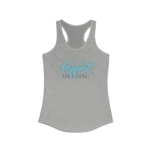 Happiest Line Dancing | Women's Racerback Tank