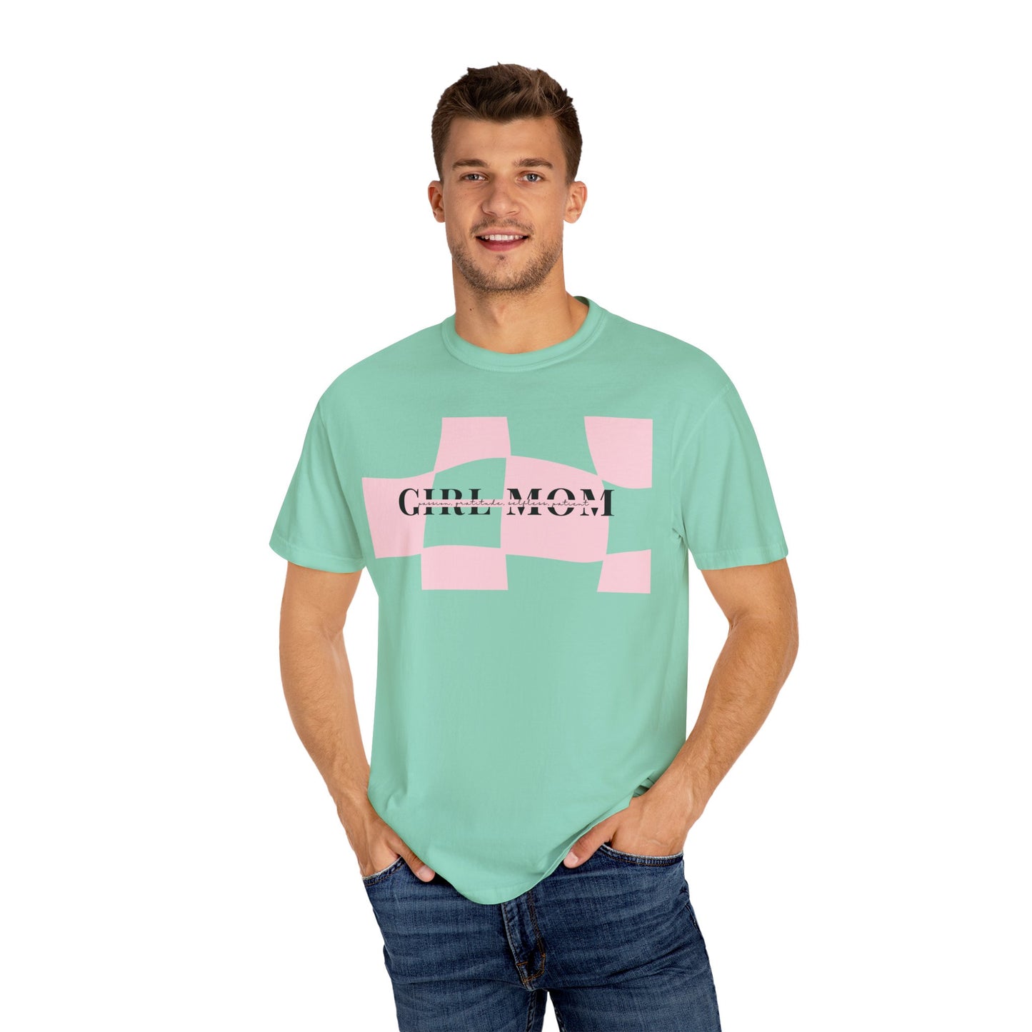 Girl Mom | Checker Comfort Tee