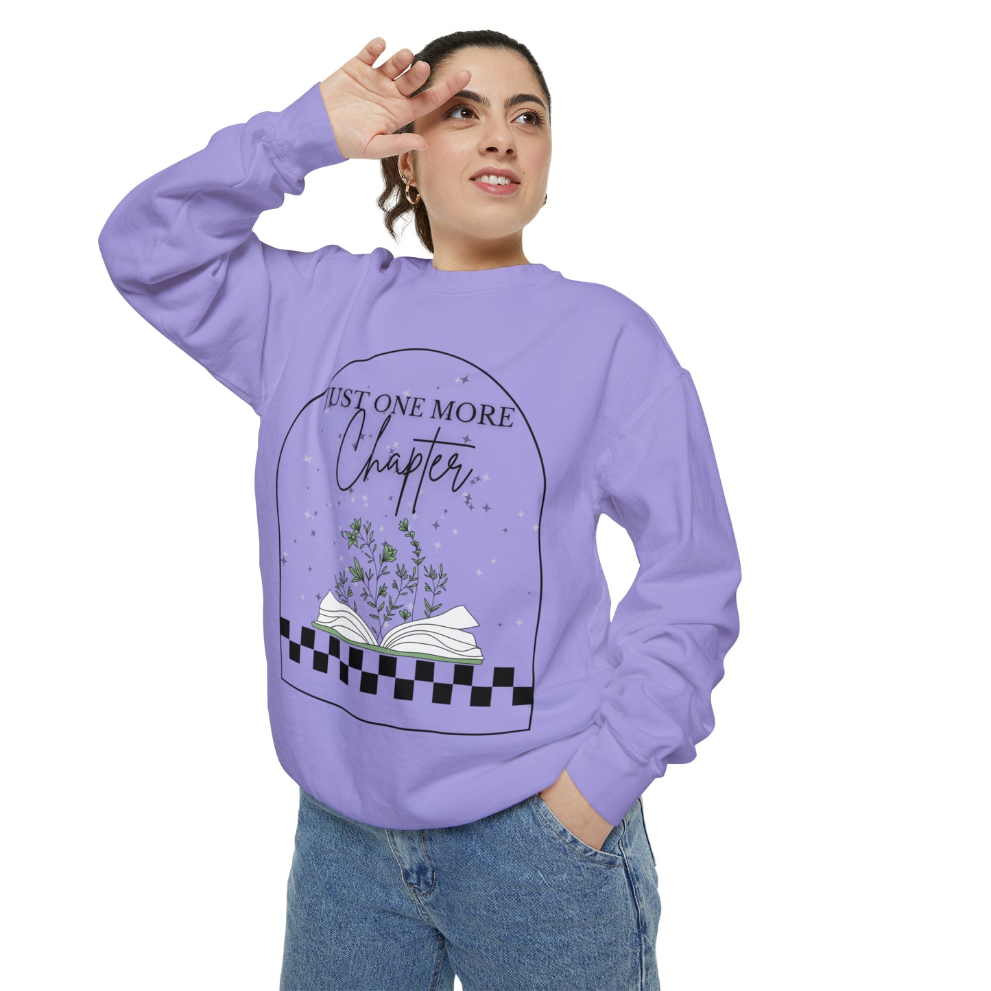 Finish line One More Chapter | Unisex Garment-Dyed Sweatshirt - Noodie