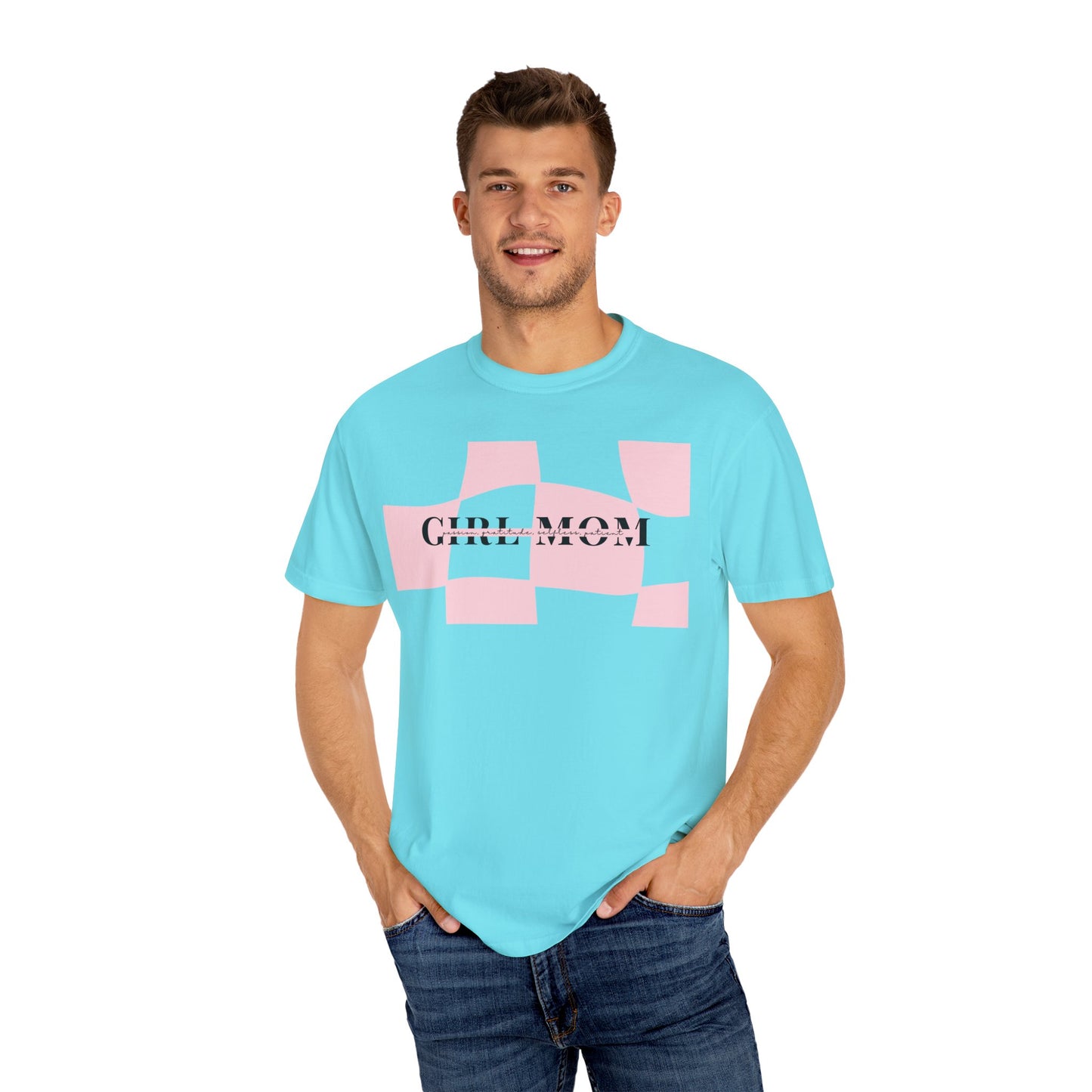 Girl Mom | Checker Comfort Tee