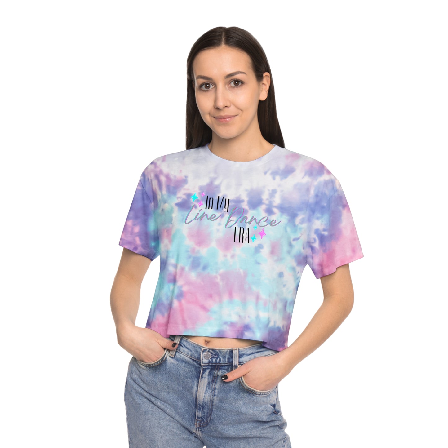 Line Dance Era | Tie-Dye Crop Tee