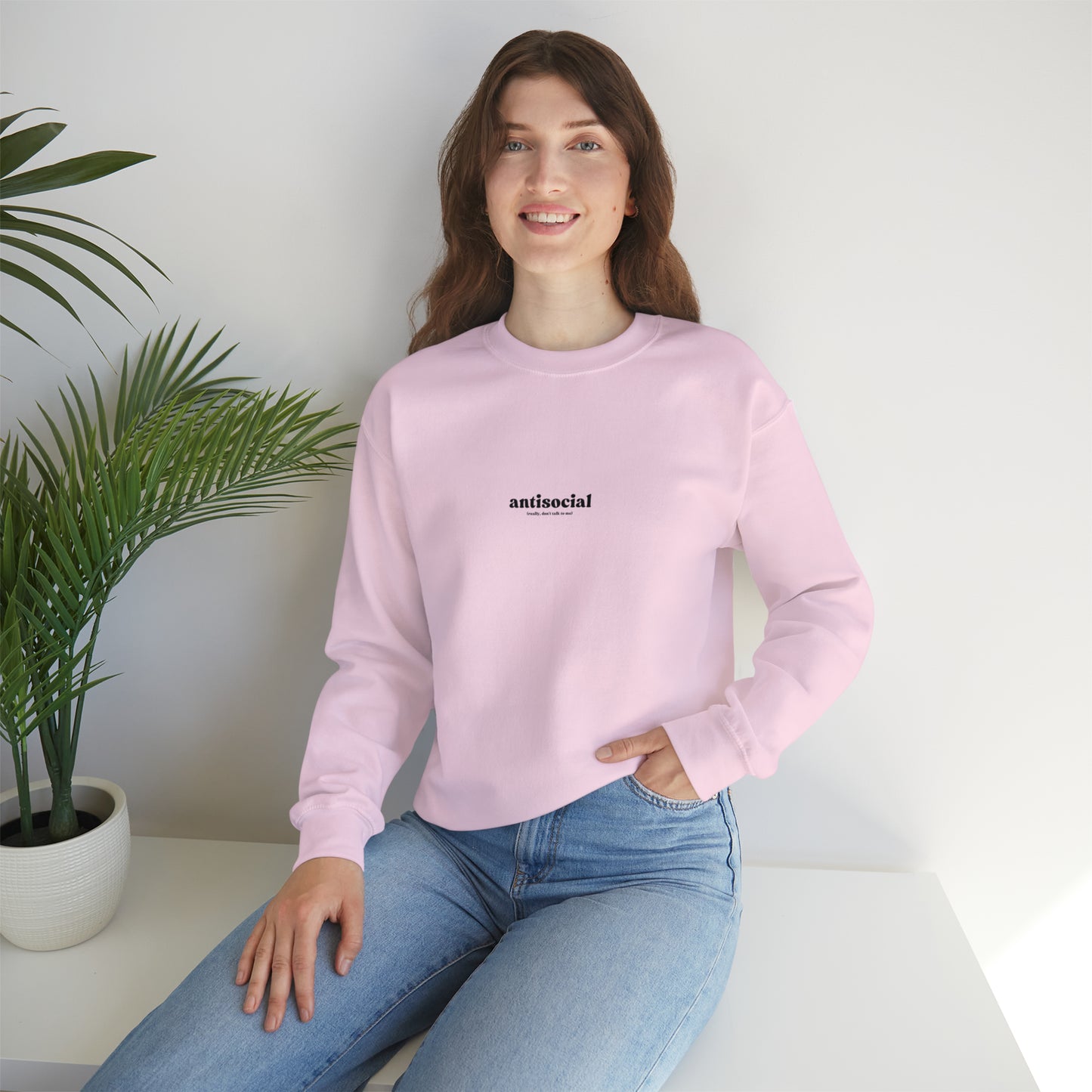 Antisocial Unisex Heavy Blend™ Crewneck Sweatshirt