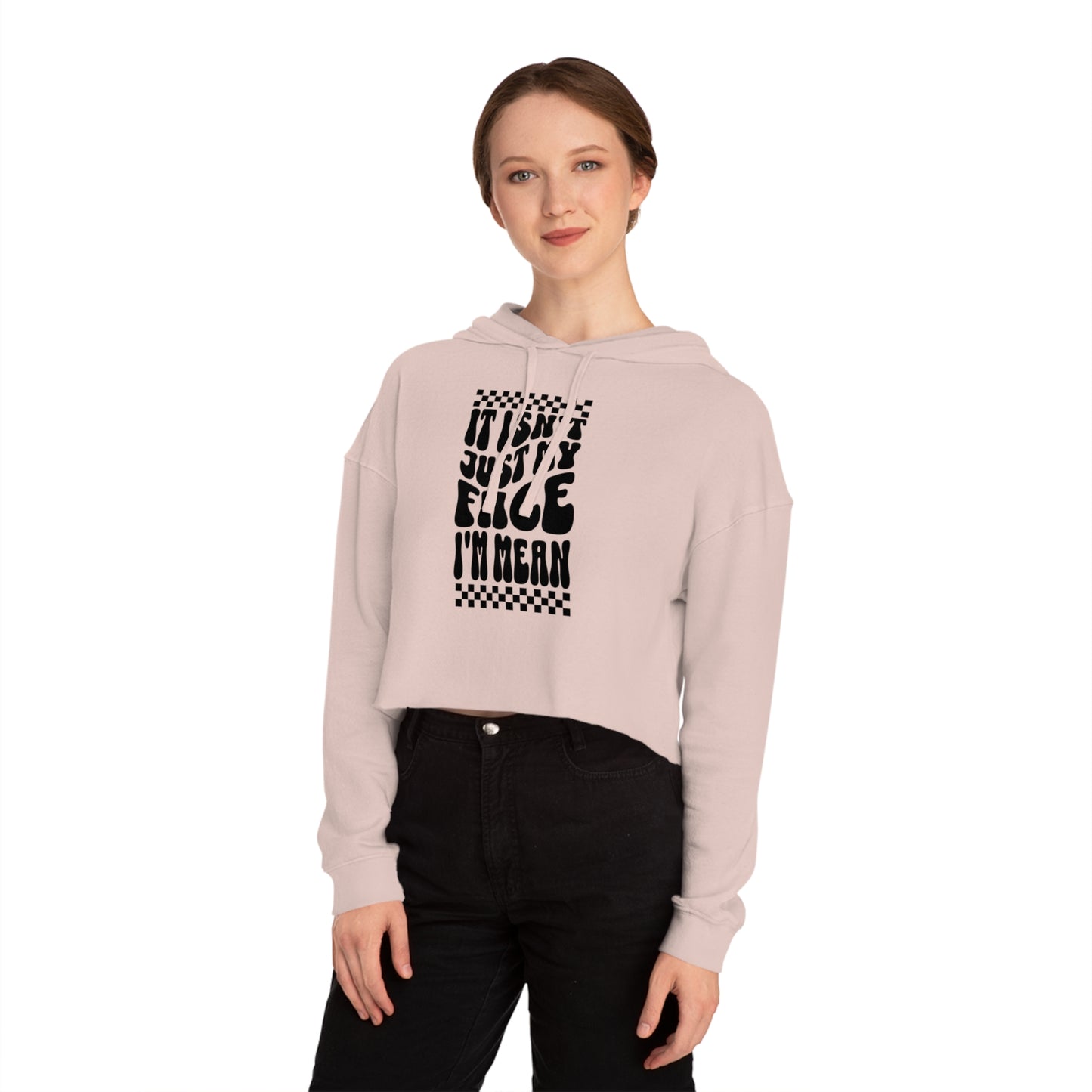 I'm Mean | Cropped Hooded Sweatshirt