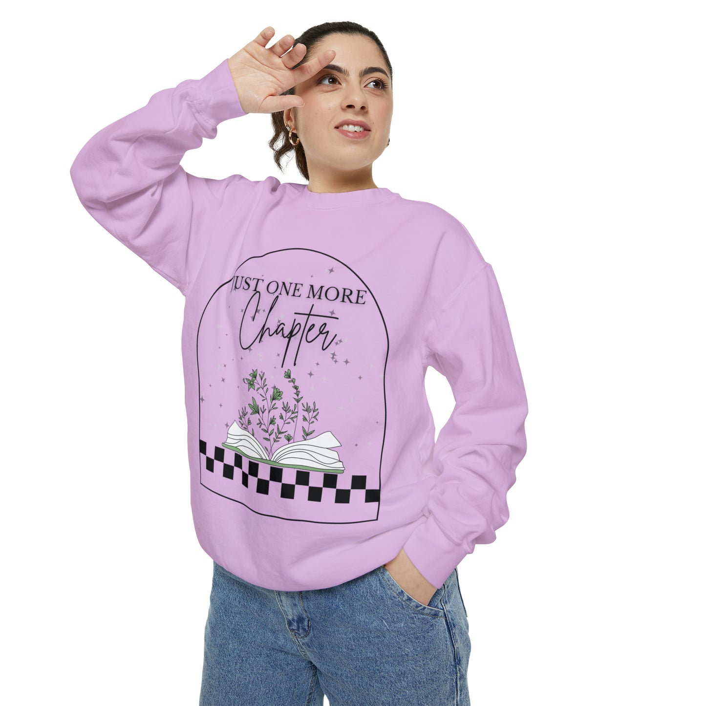 Finish line One More Chapter | Unisex Garment-Dyed Sweatshirt - Noodie