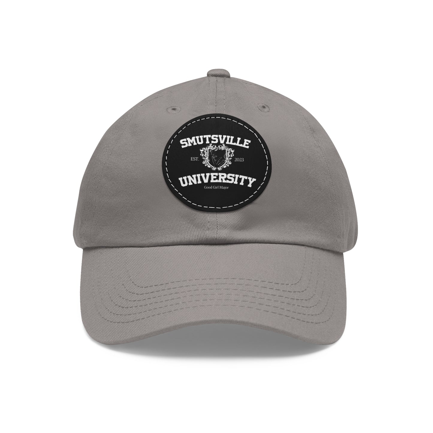 Smutsville Uni | Dad Hat with Leather Patch (Round)