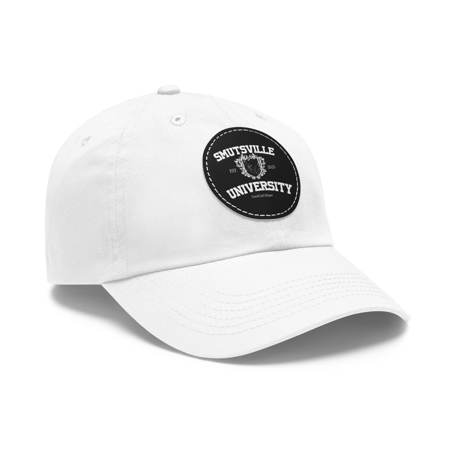 Smutsville Uni | Dad Hat with Leather Patch (Round)