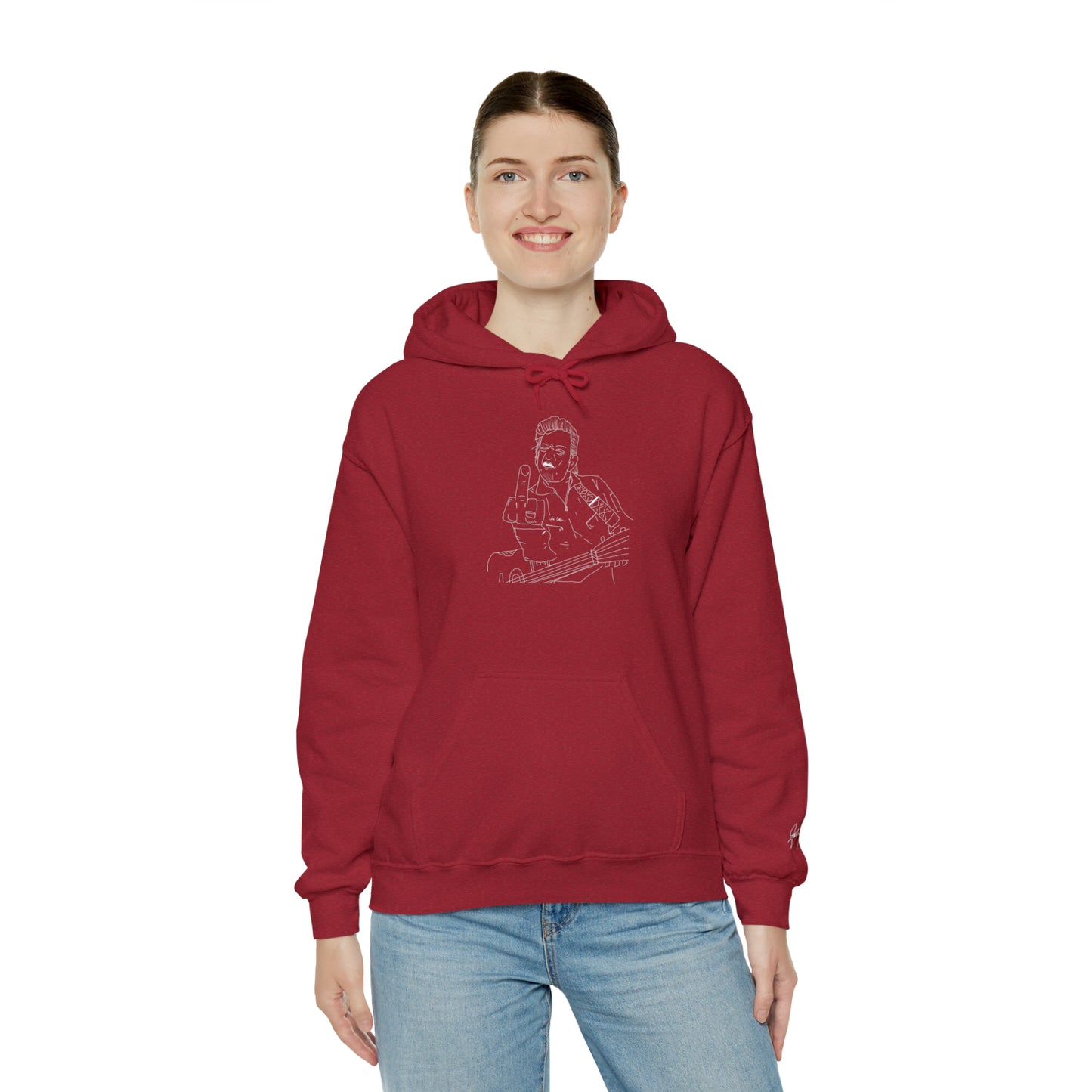 Cash Classic w Signature Sleeve Hooded Sweatshirt