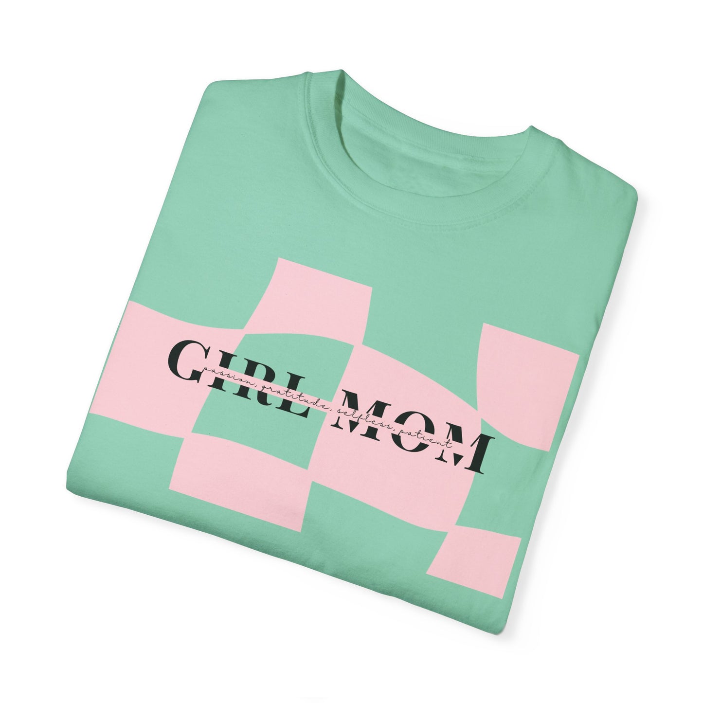 Girl Mom | Checker Comfort Tee