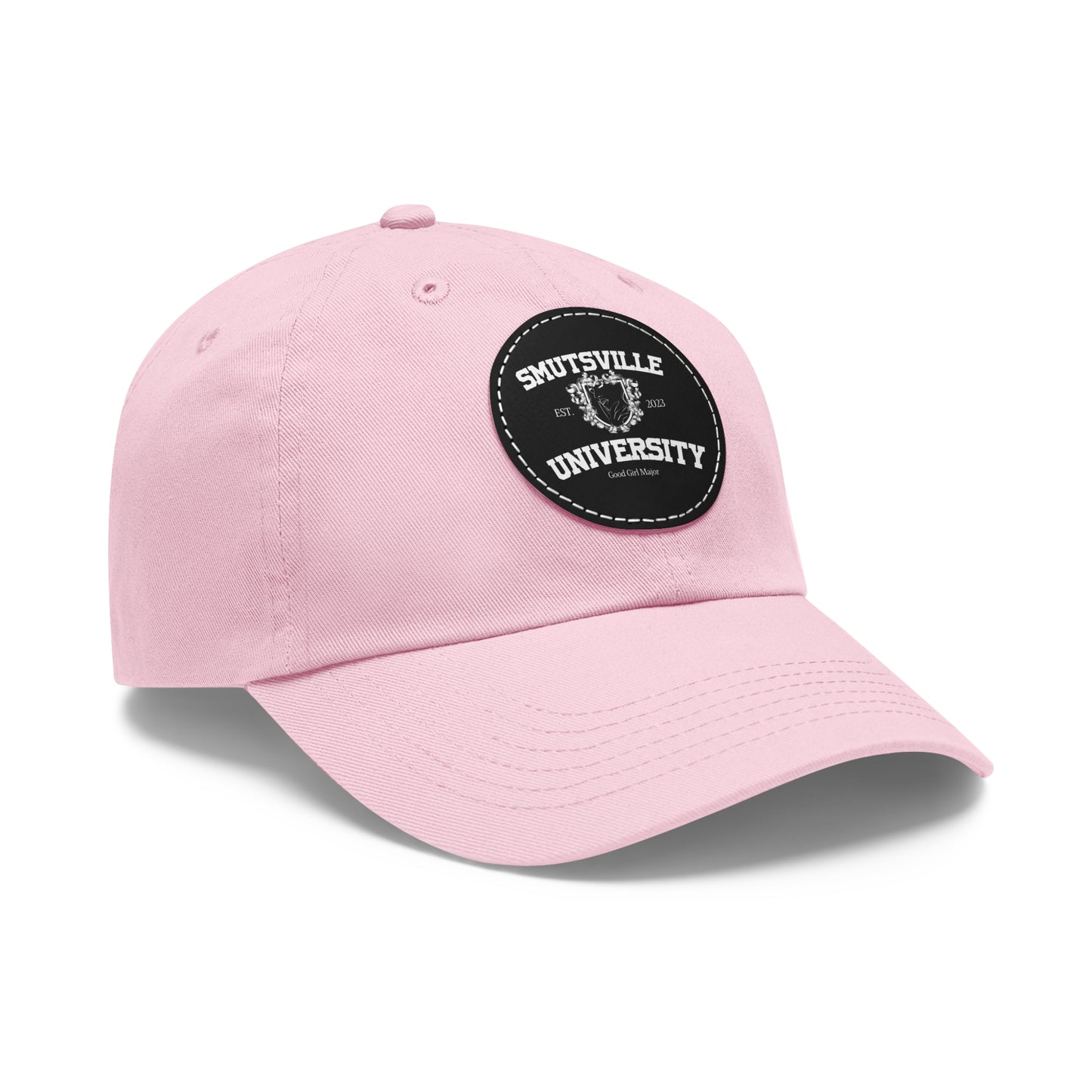 Smutsville Uni | Dad Hat with Leather Patch (Round)