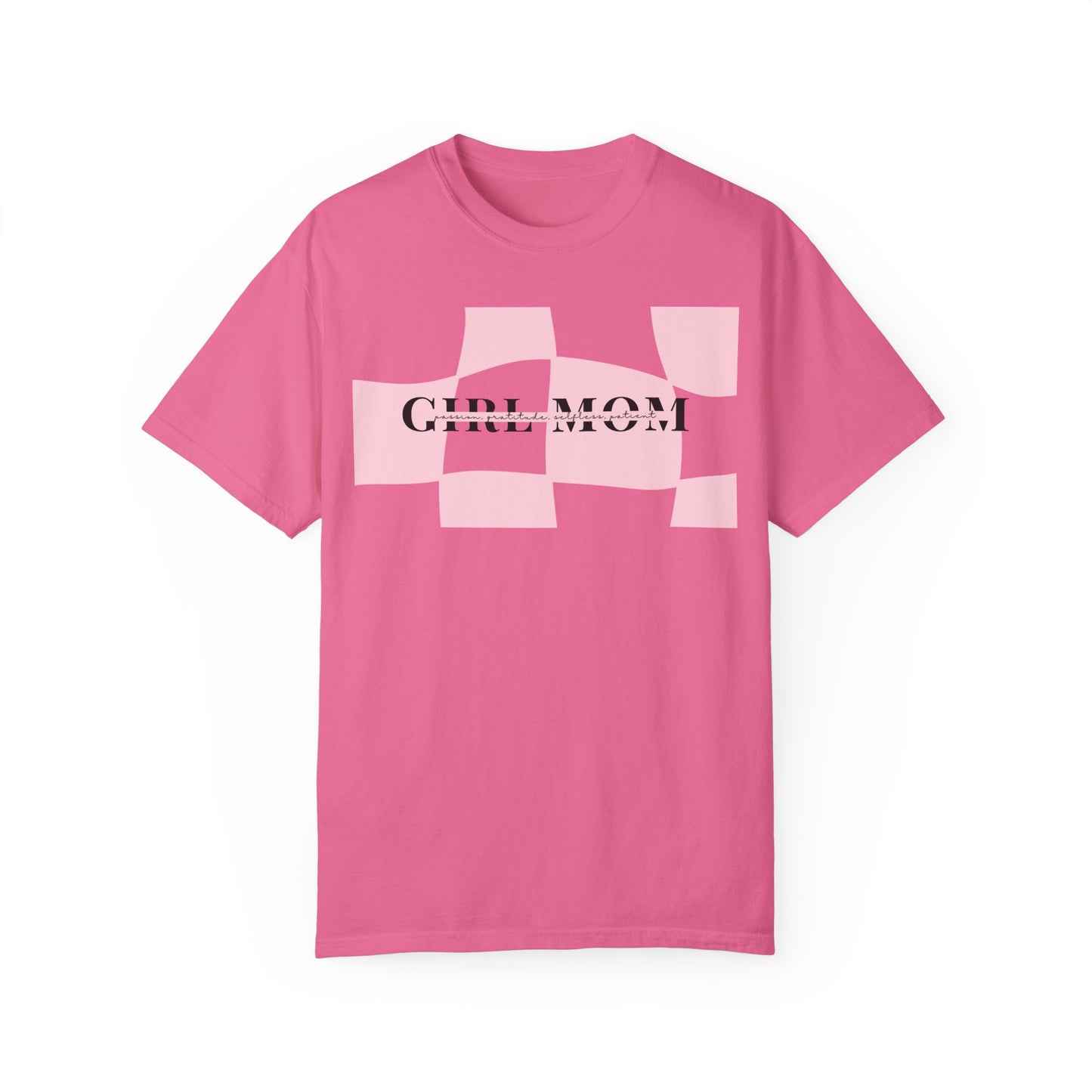 Girl Mom | Checker Comfort Tee