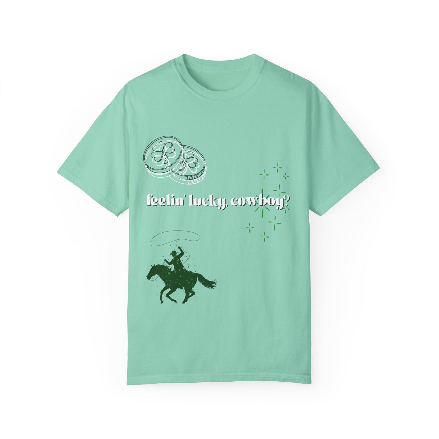 Lucky Cowboy Graphic | Comfort T-shirt