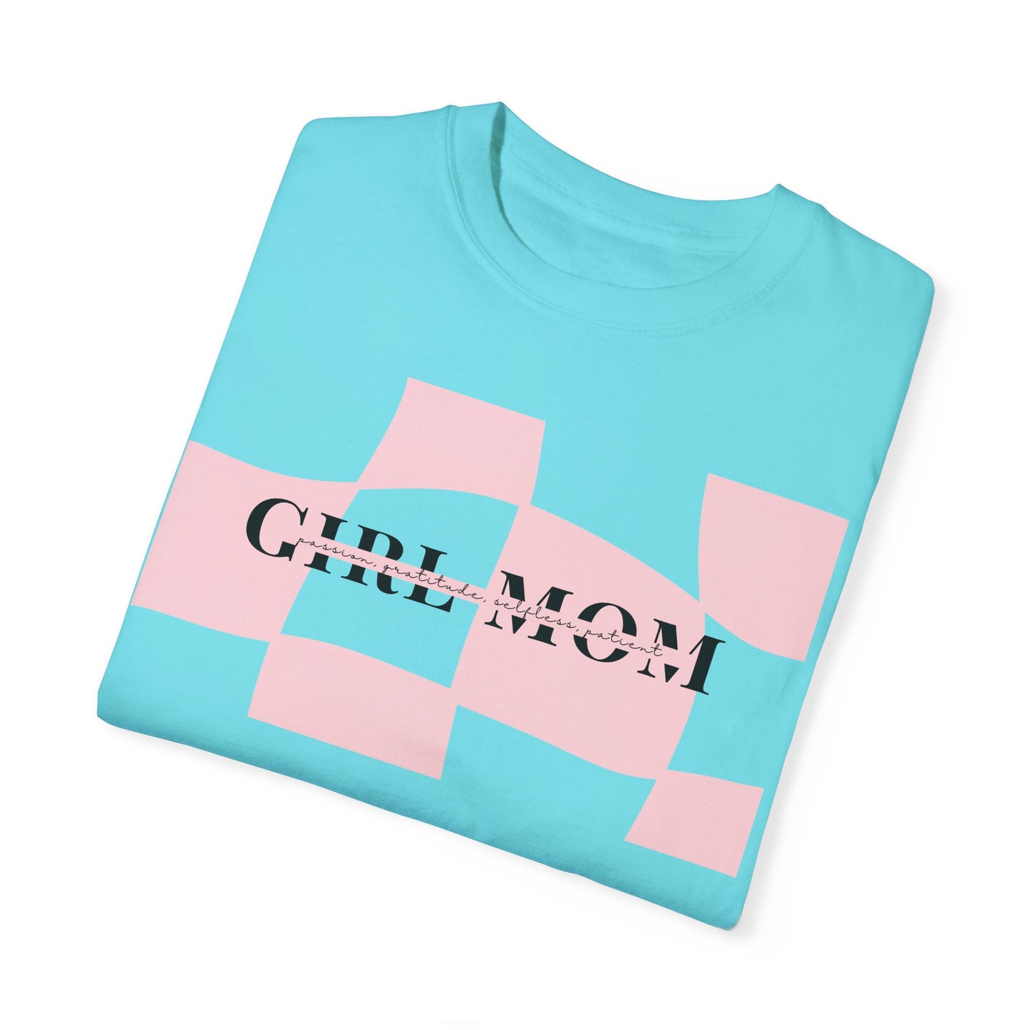 Girl Mom | Checker Comfort Tee