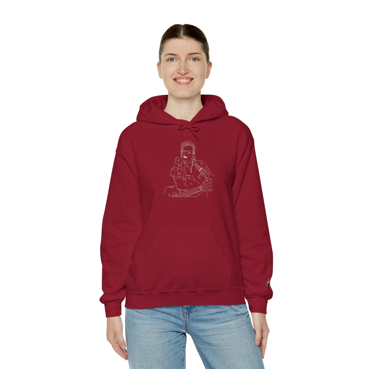 Cash Classic w Signature Sleeve Hooded Sweatshirt