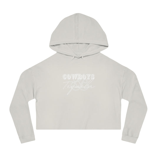 Cowboys + Tequila | Cropped Hooded Sweatshirt