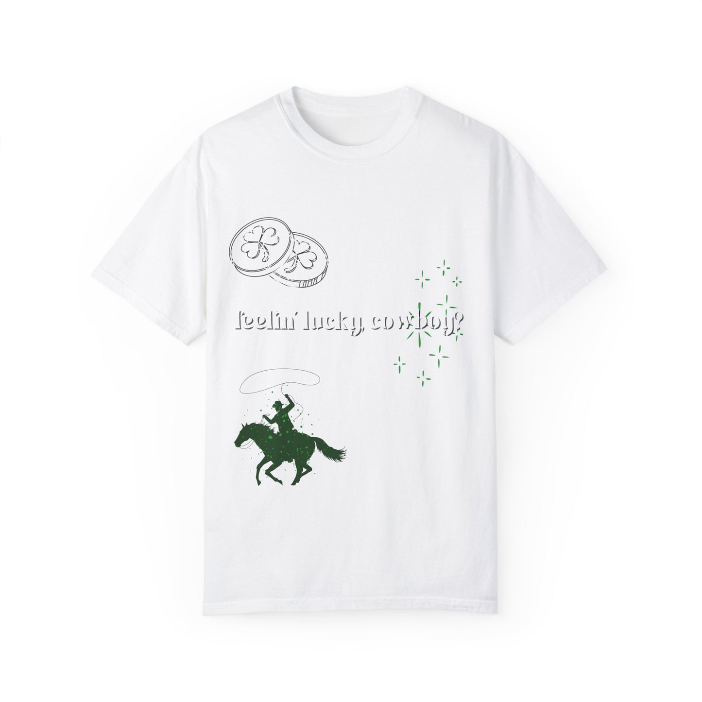 Lucky Cowboy Graphic | Comfort T-shirt