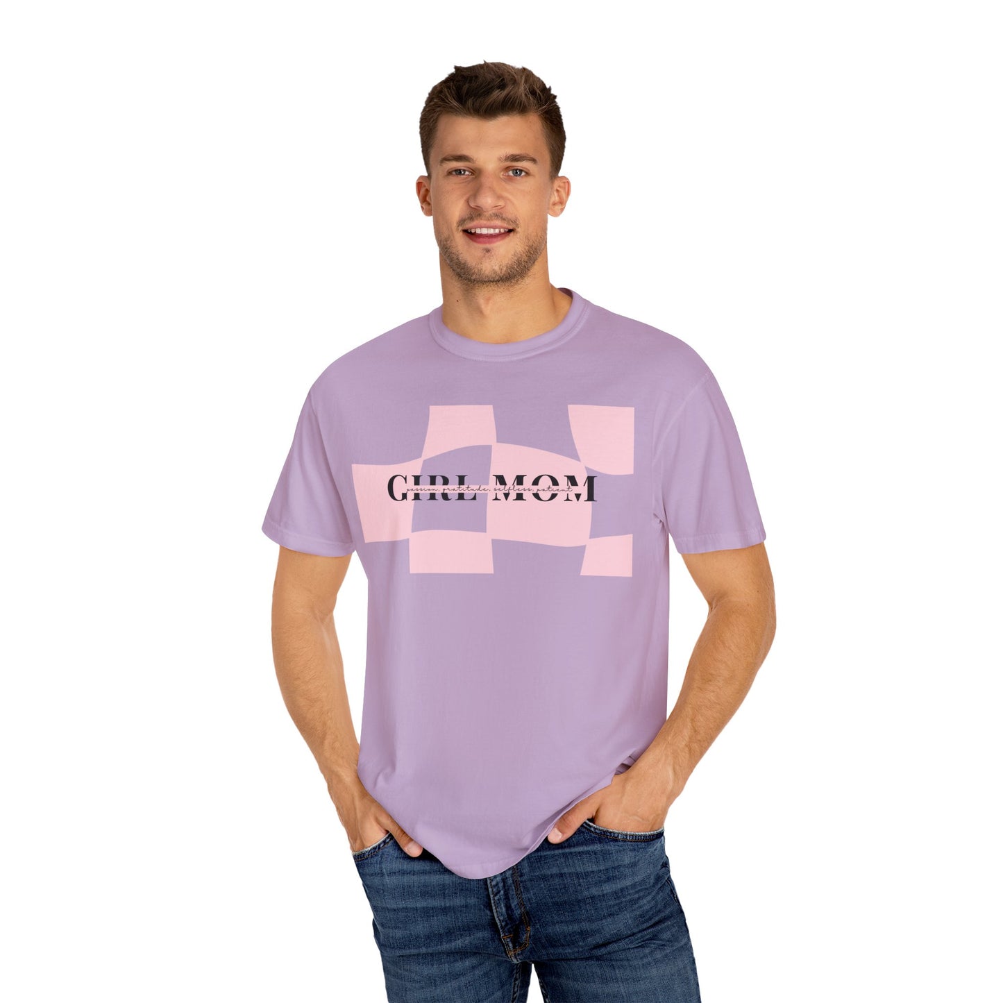 Girl Mom | Checker Comfort Tee